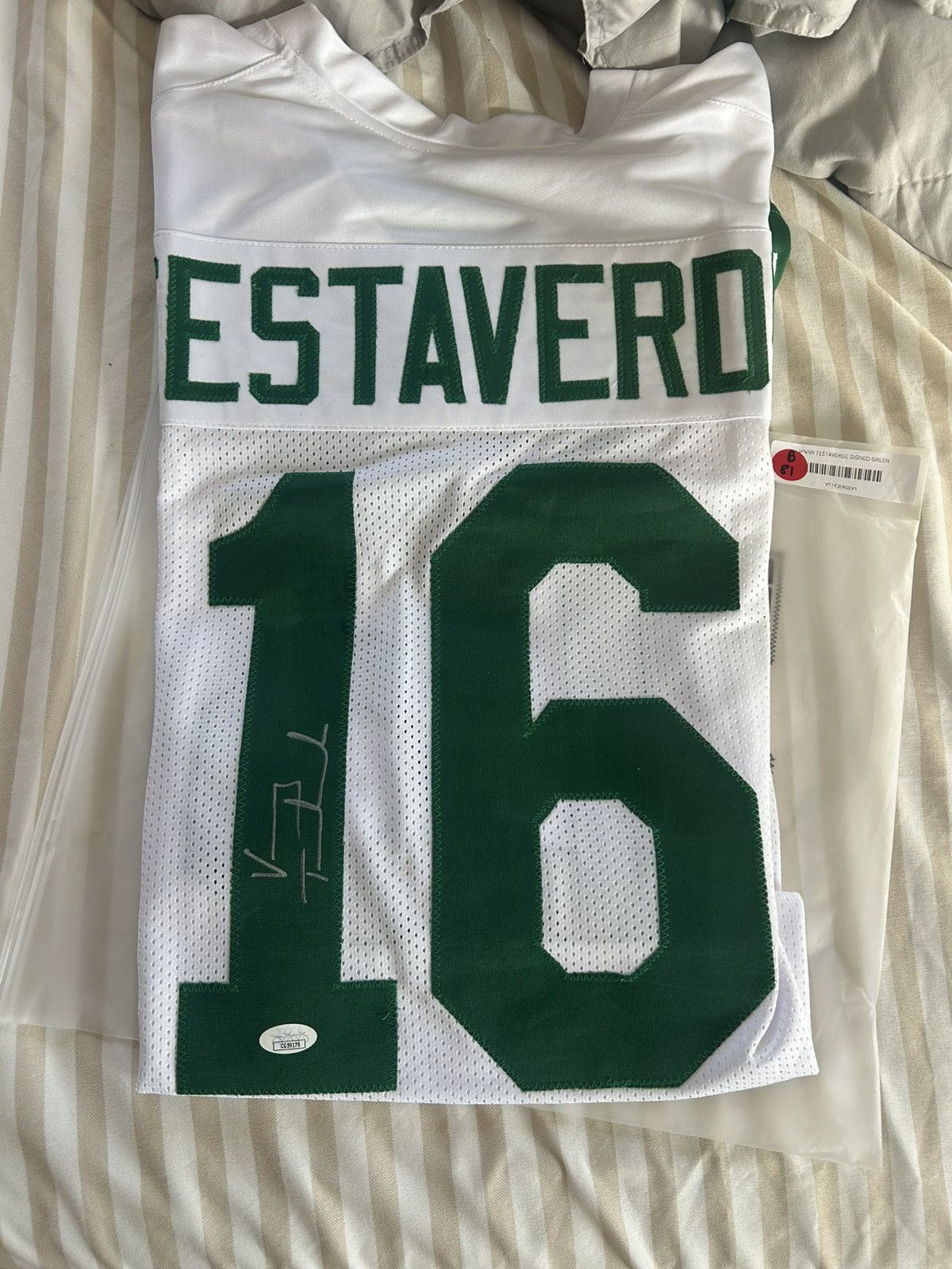 NFL Vinny Testaverde signed jersey Size US XL / EU 56 / 4 - 1 Thumbnail