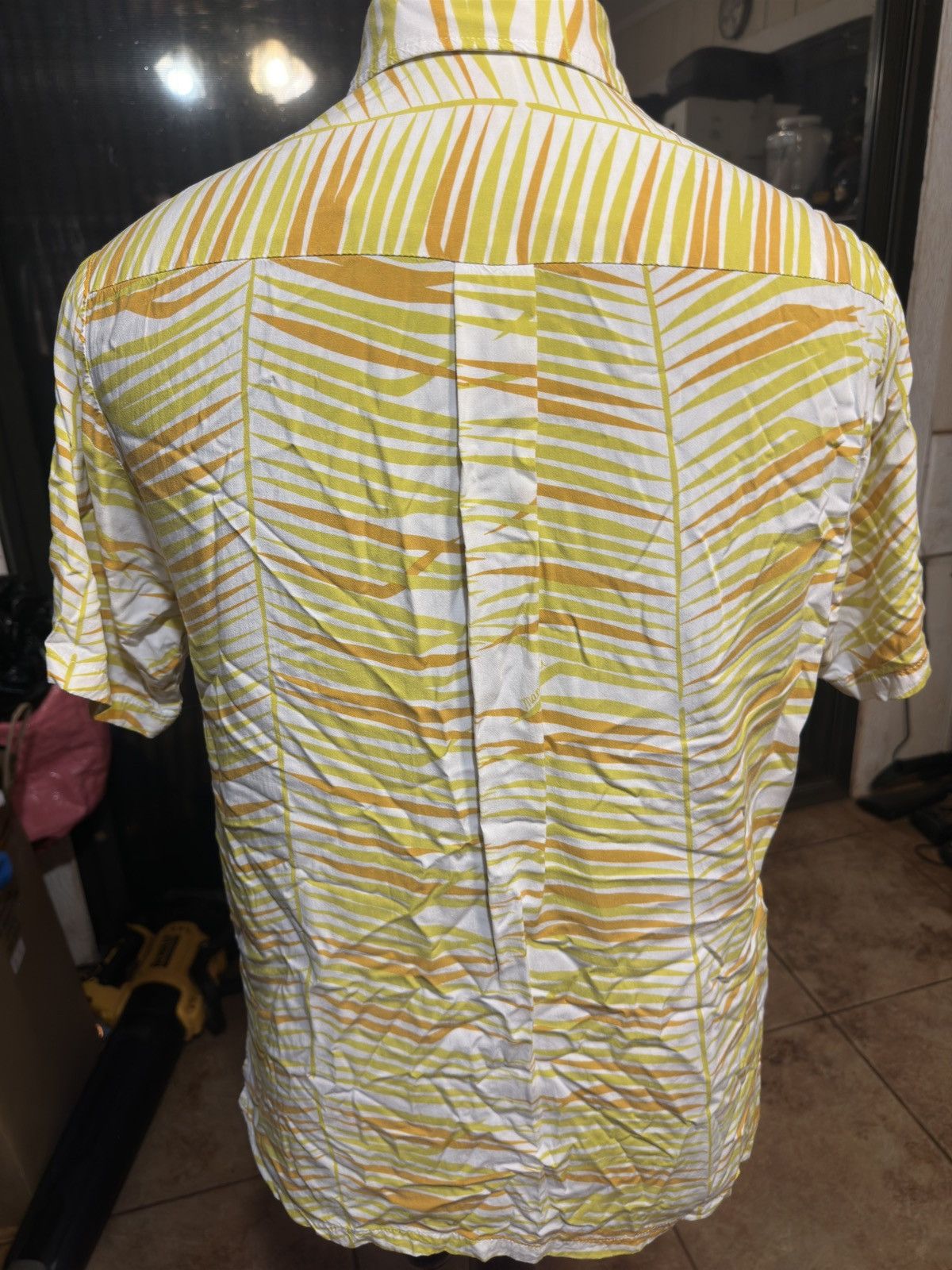 Other PreOwned Manuhealii Hawaiian Shirt Yellow/White Men's S Size US S / EU 44-46 / 1 - 2 Thumbnail