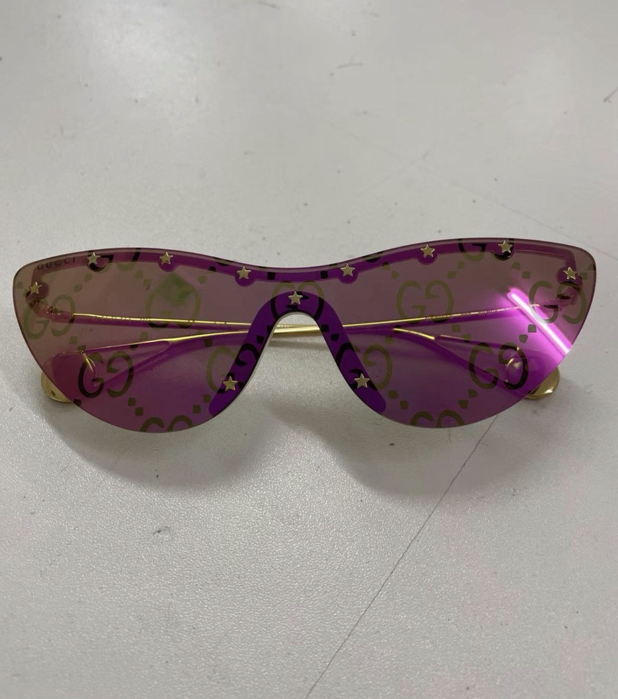 Gucci Gucci GG0666S Shield Mirror Lens Protective Sunglasses Size ONE SIZE - 1 Thumbnail