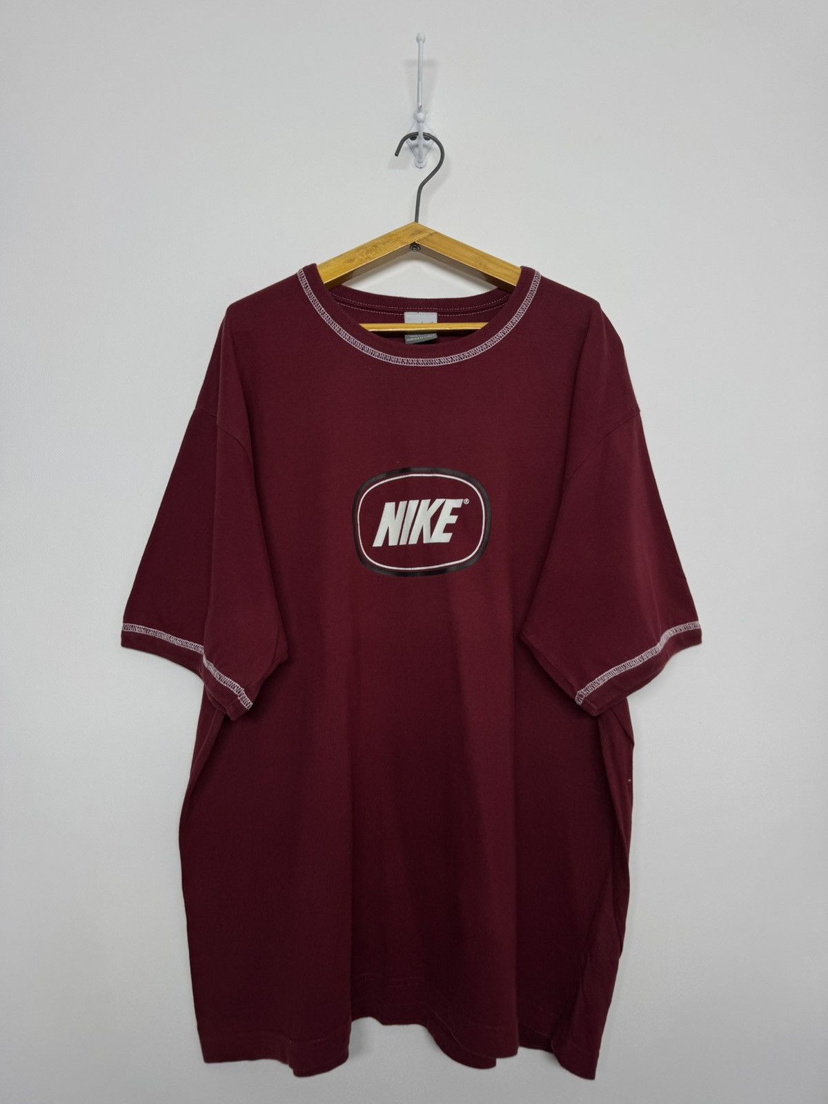 Nike Vintage Y2k Nike Big Logo Swoosh T-Shirt Size US XL / EU 56 / 4 - 3 Thumbnail