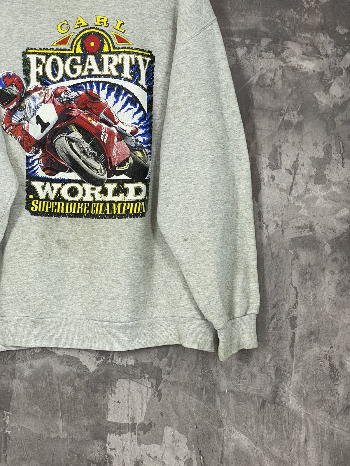 Ducati × Vintage Vintage 1997 Ducati Carl Fogarty World Superbike Sweatshirt Size US XL / EU 56 / 4 - 7 Thumbnail