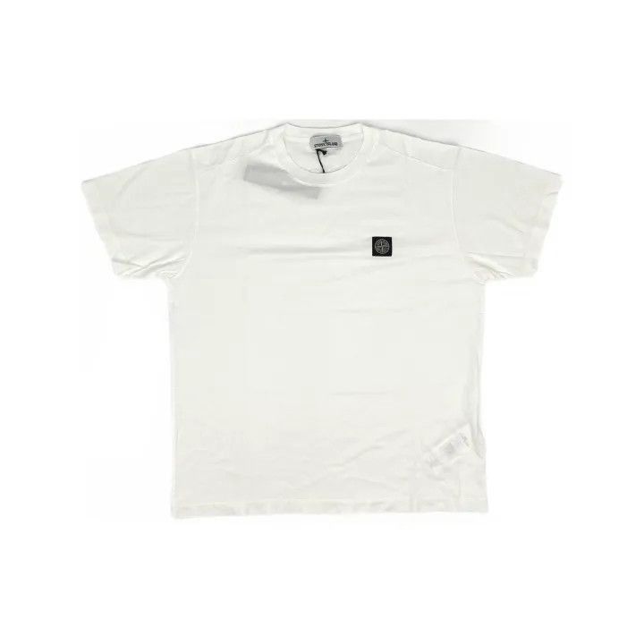 Stone Island Stone Island White Logo TShirt for Men -2506 Size US XXL / EU 58 / 5 - 2 Thumbnail