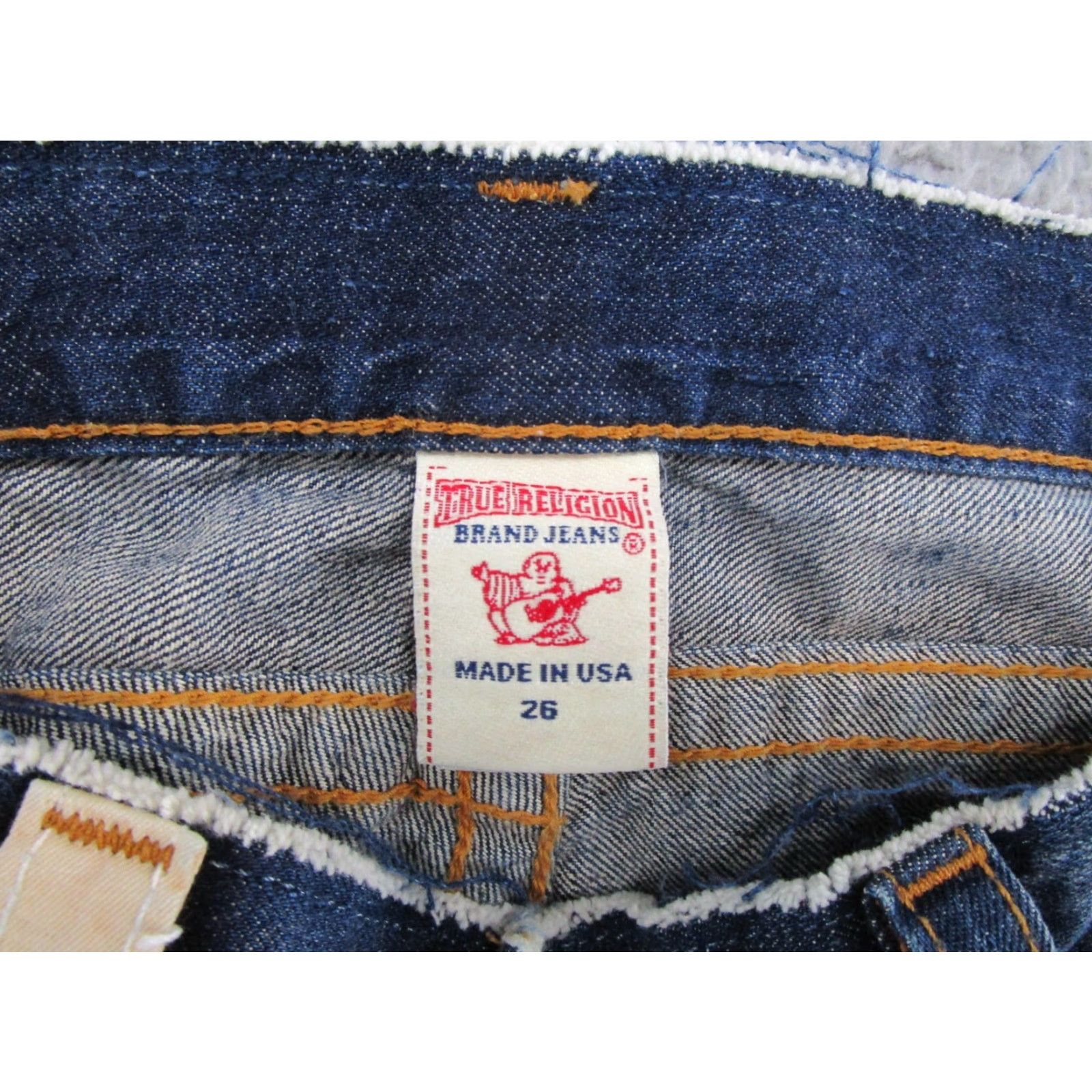 True Religion True Religion Jeans Patch Patchwork Denim Button Fly Raw Hem Size 26 USA Men’s Skinny Blue 30 Inseam Size US 26 / EU 42 - 5 Thumbnail