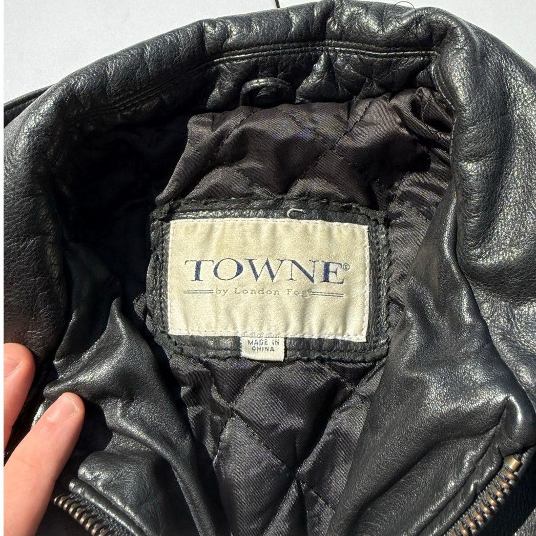 Other TOWNE Black Leather Jacket Size M / US 6-8 / IT 42-44 - 2 Thumbnail