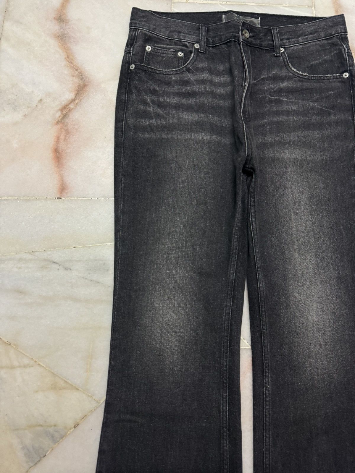 Beauty Beast 💥MEGA FLARED SICK💥CRINS RUSTY MUDWASH BAGGY BOOTCUT JEANS Size US 33 - 4 Thumbnail
