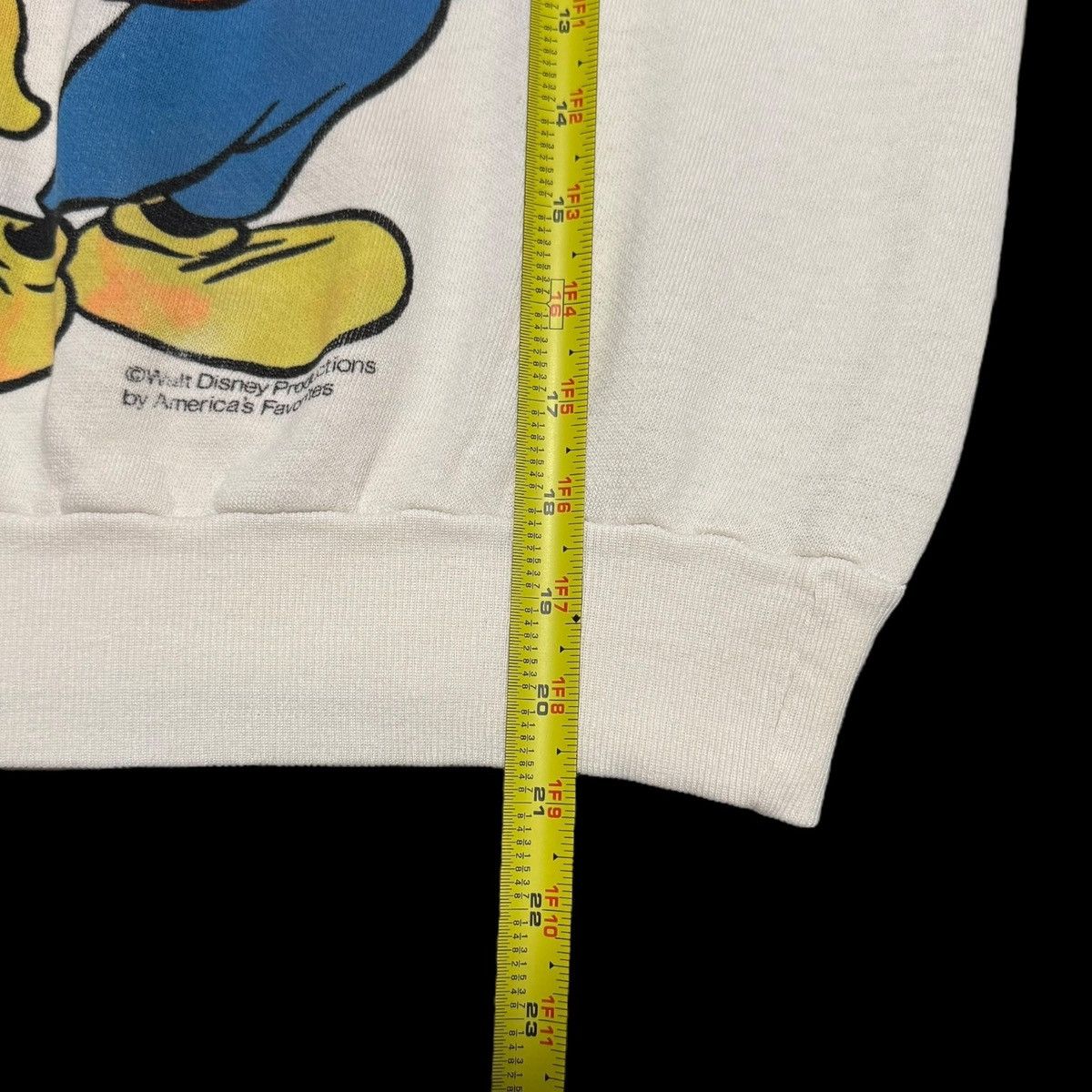 Vintage 80s Mickey Mouse White Stained Sweatshirt Women's Small Size S / US 4 / IT 40 - 9 Thumbnail
