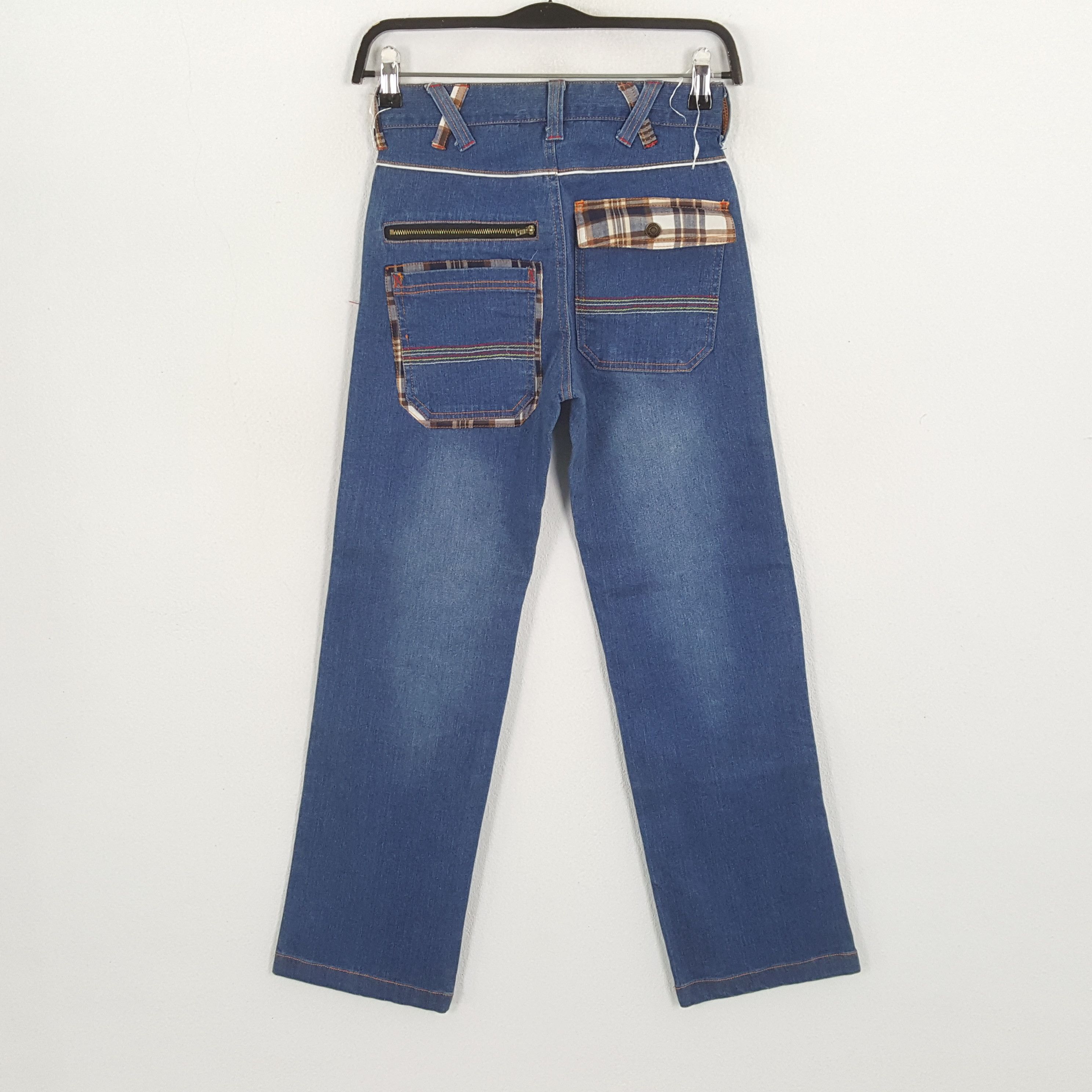 Vintage SKULLS XYZ Fashion Style Skulls Design Streetwear Jeans Size US 26 / EU 42 - 4 Thumbnail