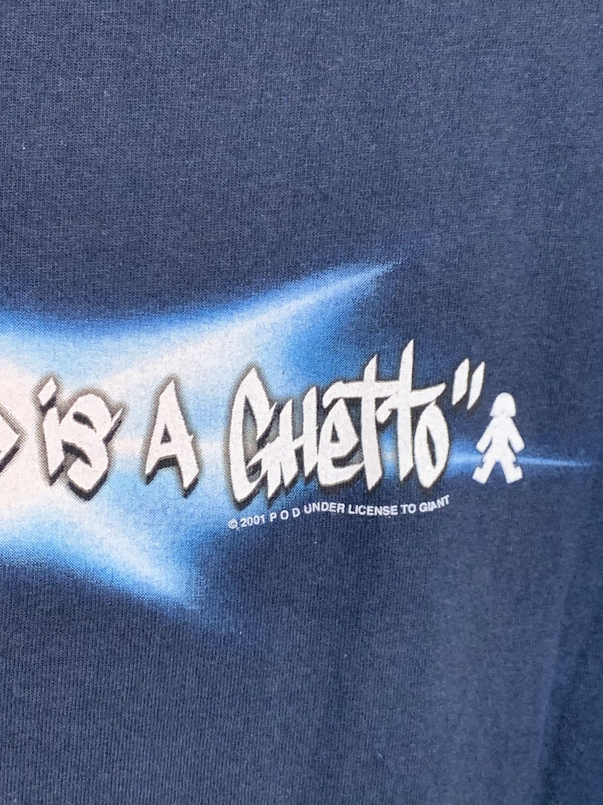 Band Tees × Vintage *RARE* Vintage 2001 P.O.D. This World Is A Ghetto Band Shirt Size US L / EU 52-54 / 3 - 6 Thumbnail