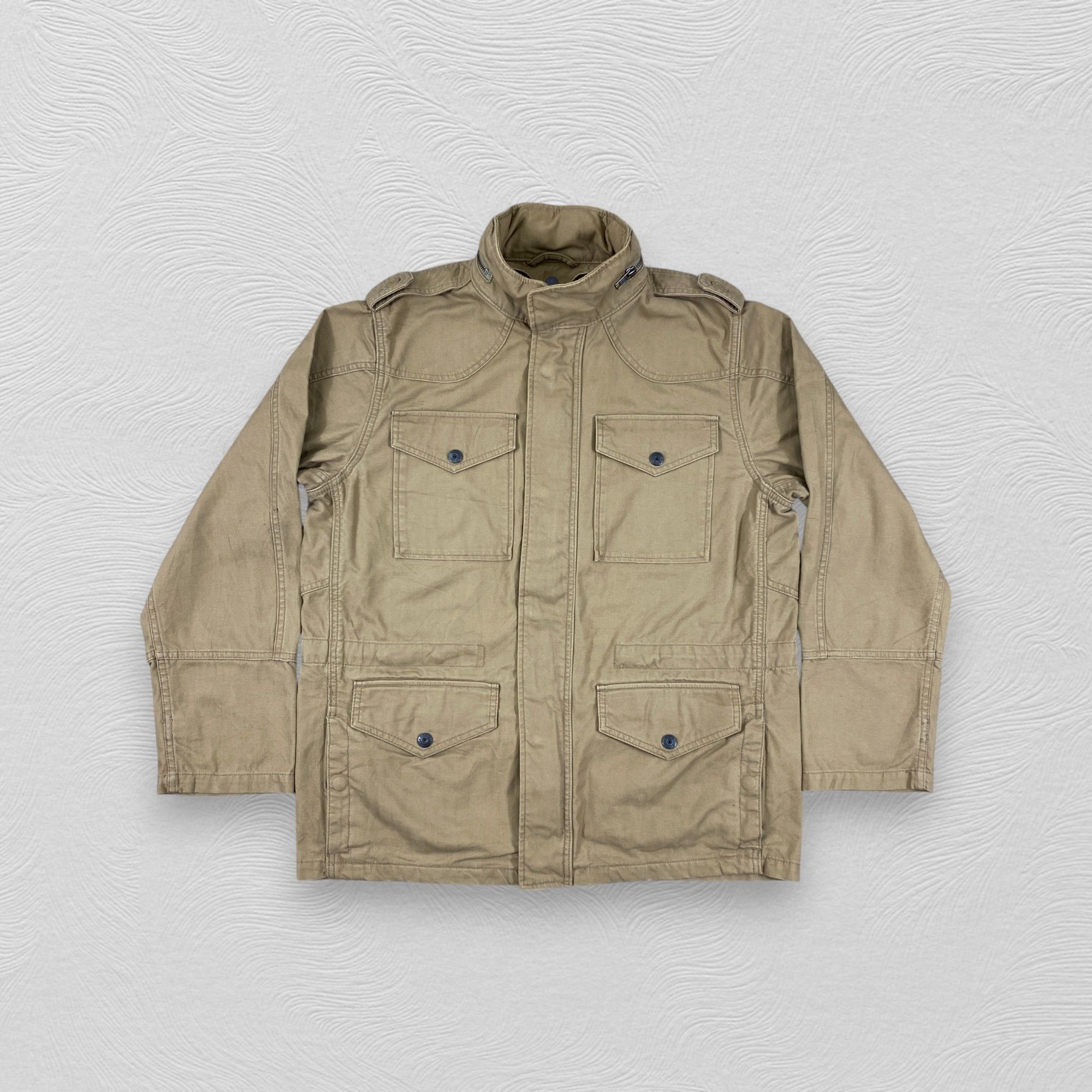 Japanese Brand Vintage Japanese Brand Military Heavy Coat Jacket -J295 Size US L / EU 52-54 / 3 - 1 Thumbnail