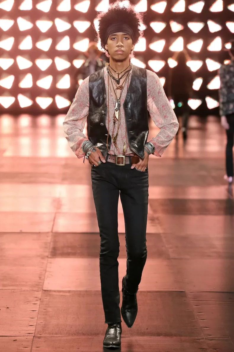 Saint Laurent Paris saint laurent paris2015SS Western Cowhide Vest 2503-Nextarr Size 46R - 6 Thumbnail