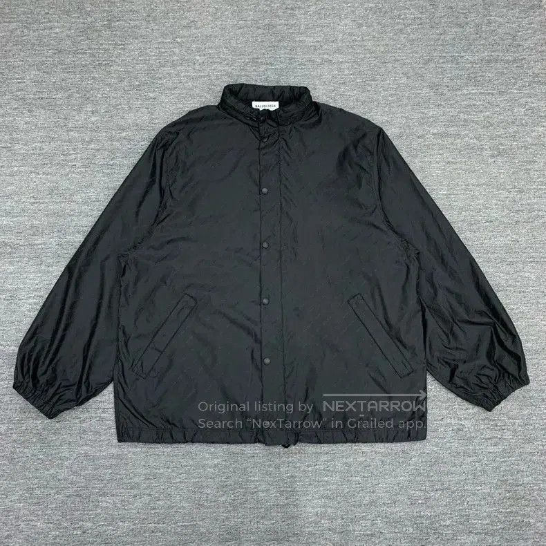 Balenciaga Balenciaga Black Printed Windbreaker Jacket. Size US XS / EU 42 / 0 - 1 Thumbnail