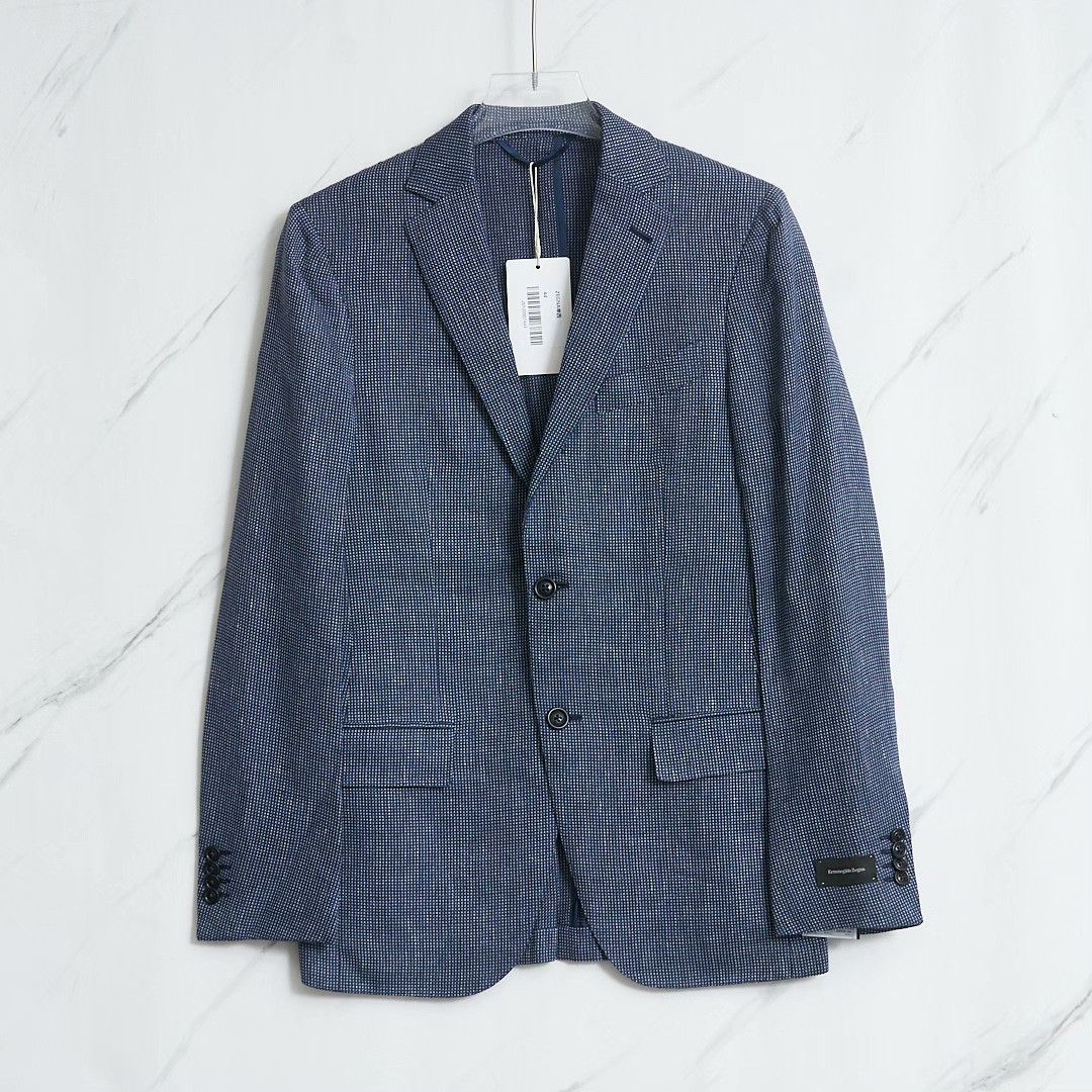Ermenegildo Zegna ZEGNA Men's High-Count Textured Suit Size US S / EU 44-46 / 1 - 1 Thumbnail