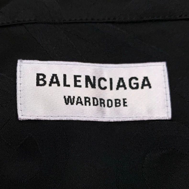 Other Balenciaga size 38 Black lapel shirt dress with full dark Size S / US 4 / IT 40 - 6 Thumbnail