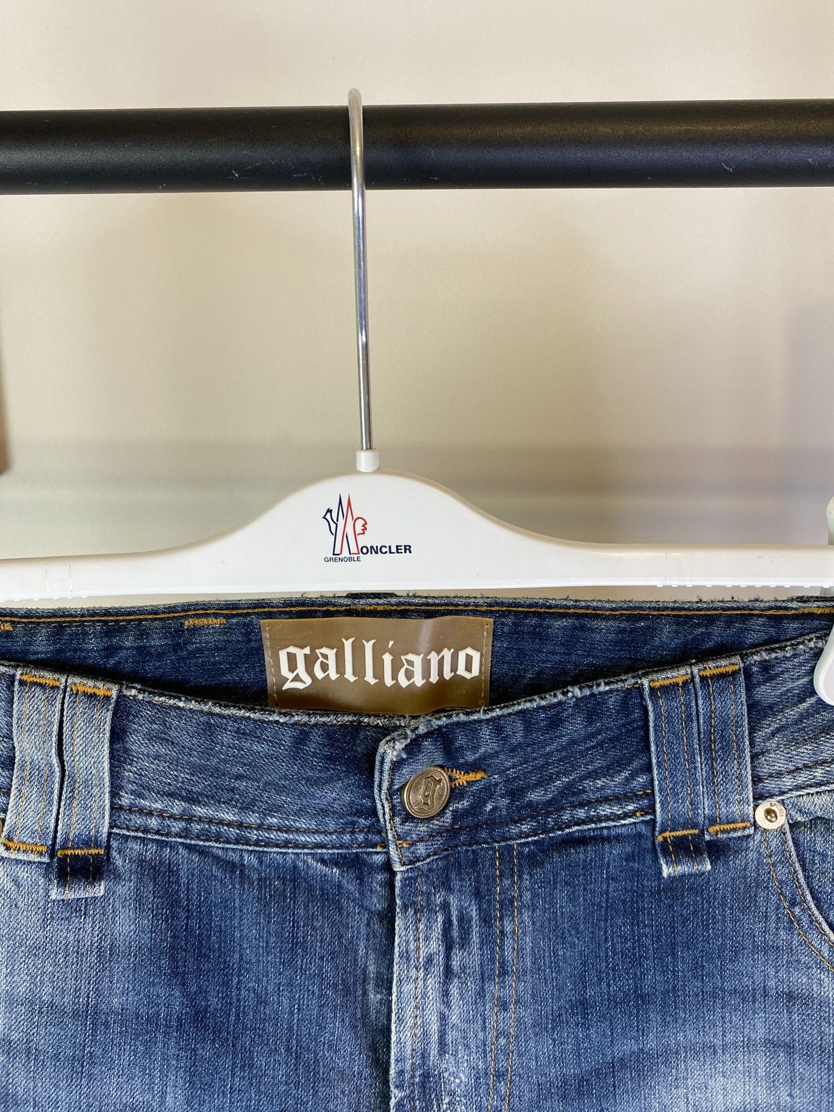 John Galliano Galliano Distressed Blue Jeans Denim Pants Size US 31 - 4 Thumbnail