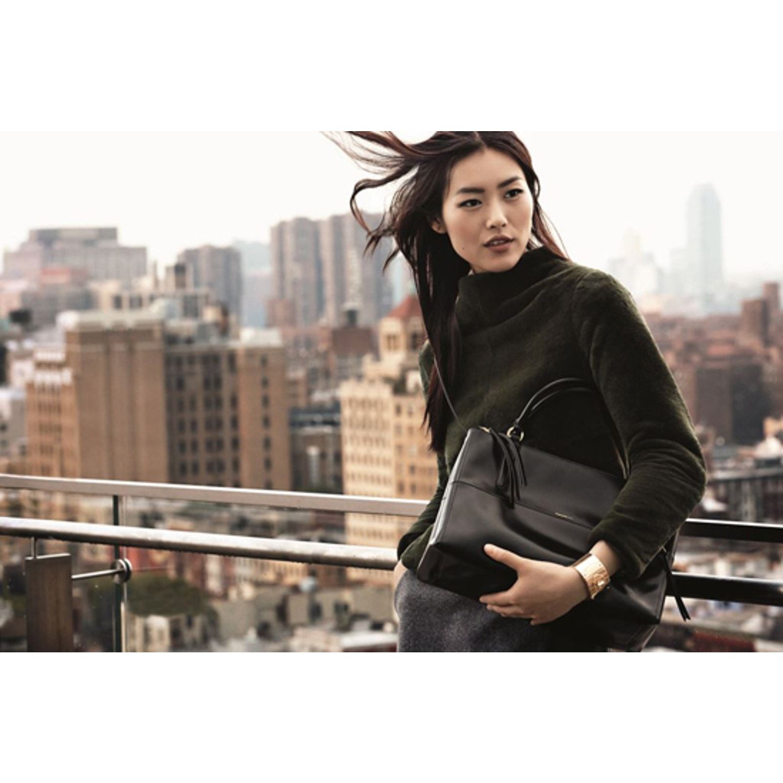 Coach Coach Soft Borough Bag Leather 32291 Handbag Black Size ONE SIZE - 13 Thumbnail