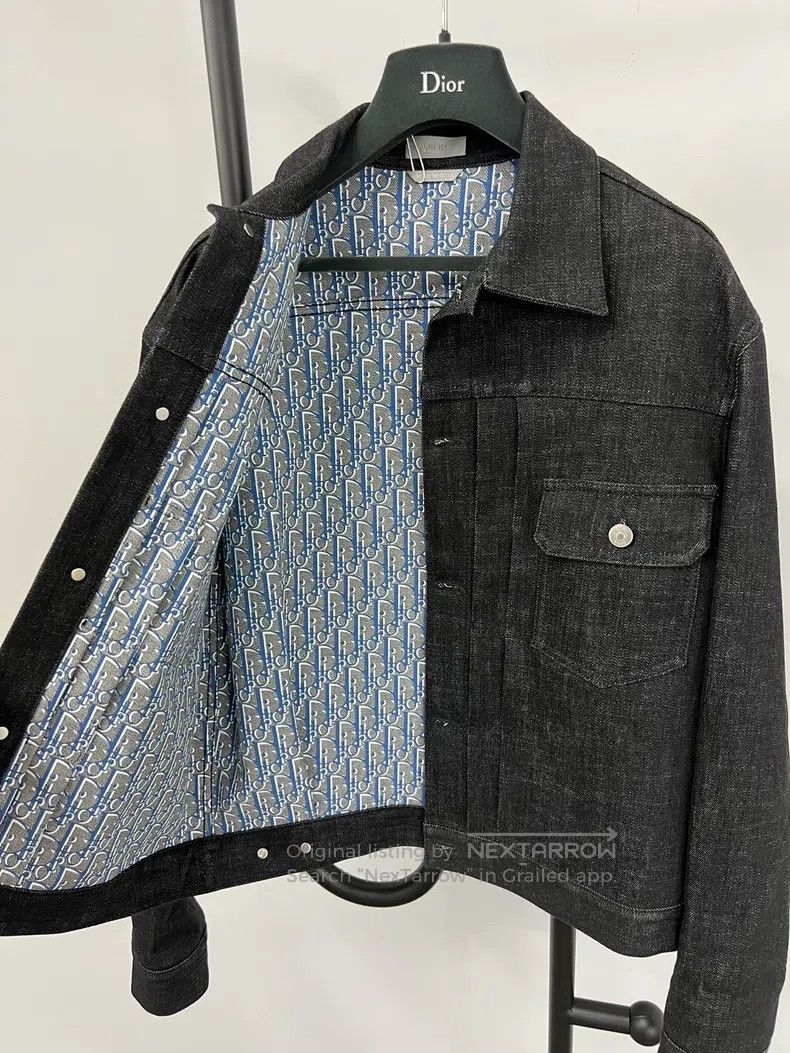 Dior Dior Black old-fashioned denim jacket Size US S / EU 44-46 / 1 - 3 Thumbnail