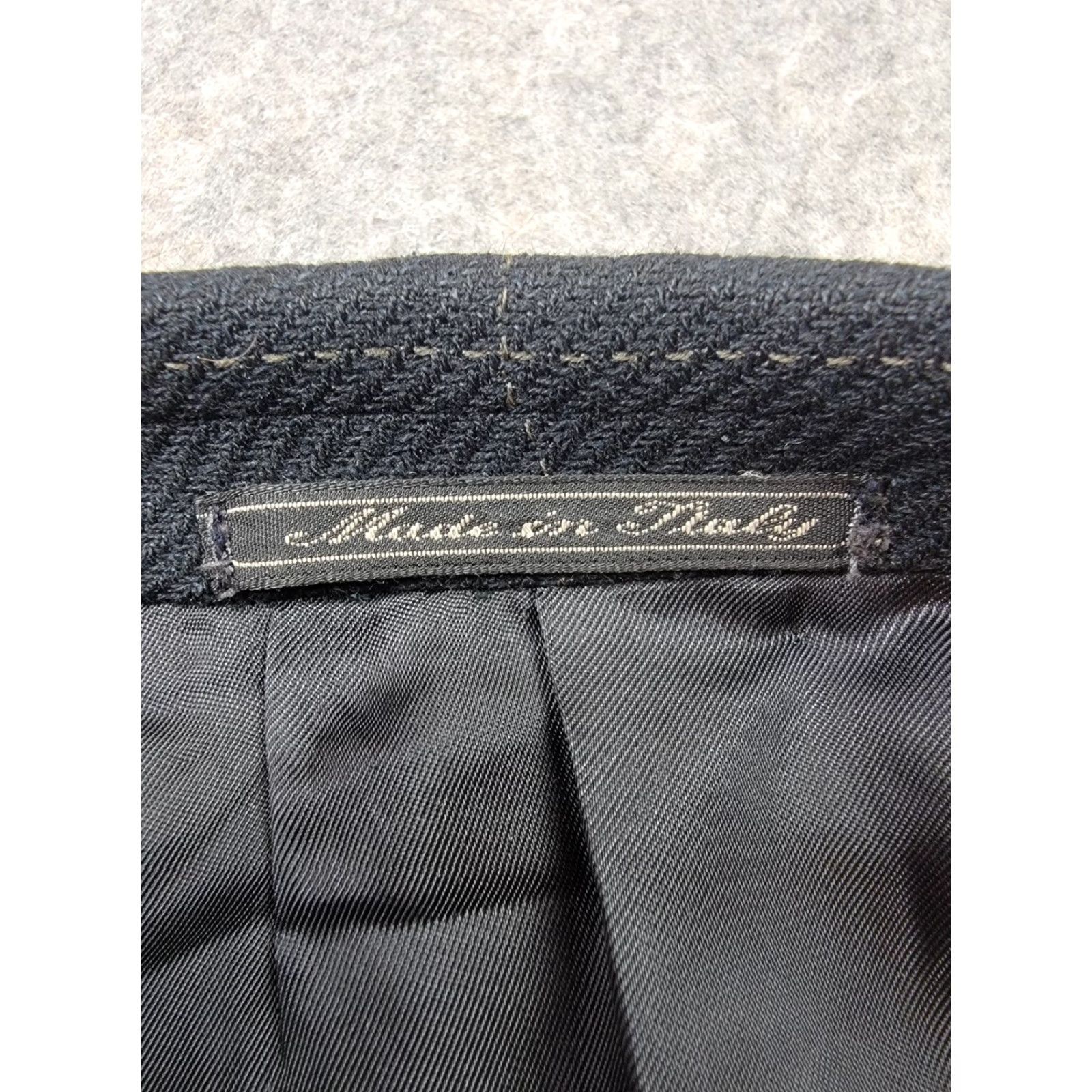 Corneliani Corneliani Sport Coat Mens 54L Black Windowpane Virgin Wool Silk Made In Italy Size US L / EU 52-54 / 3 - 5 Thumbnail