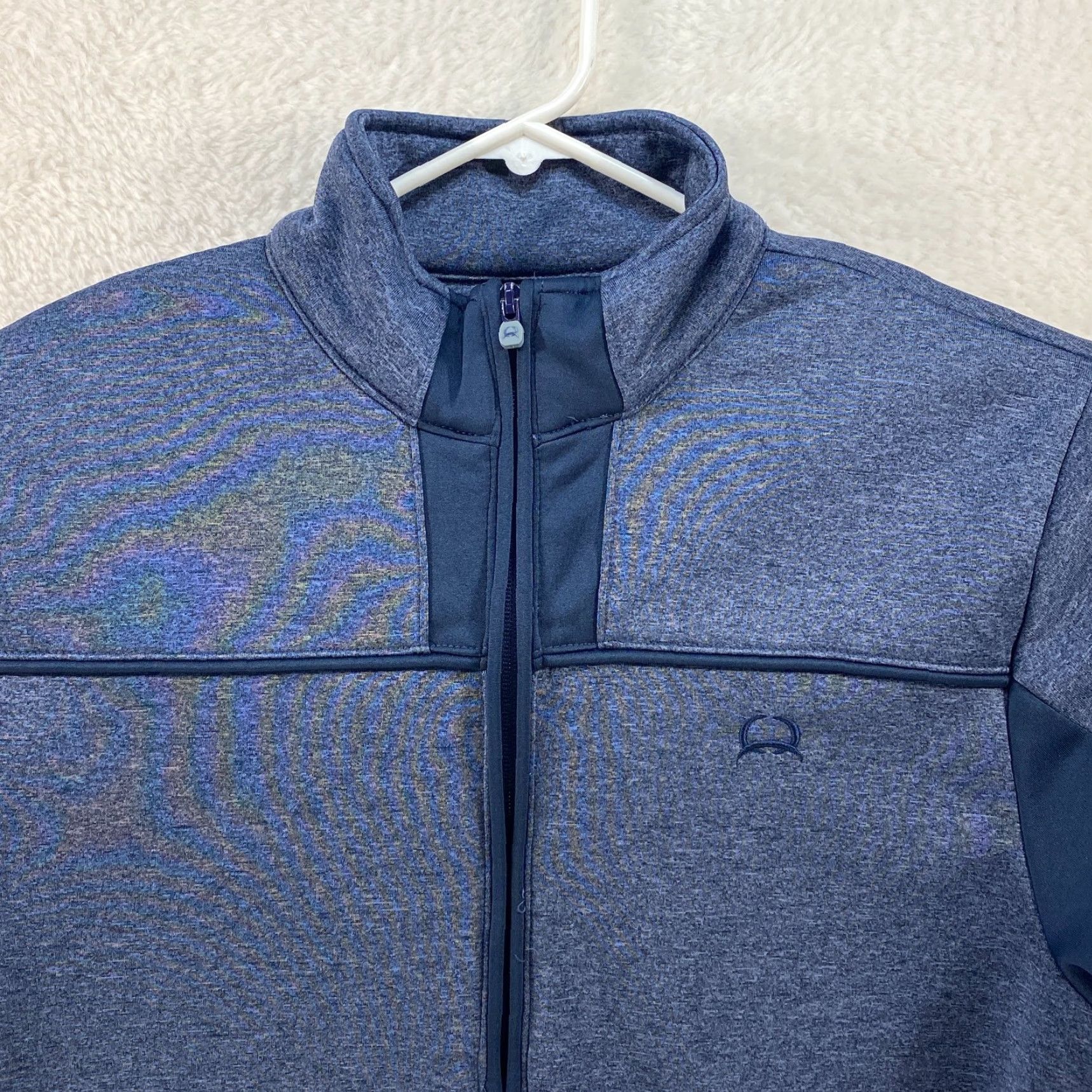 Vintage VINTAGE Cinch Western Mens Medium Blue 1/2 Zip Fleece Lined Pullover Pockets Mock Neck Shirt Mens Cold Weather Style Size US M / EU 48-50 / 2 - 3 Thumbnail