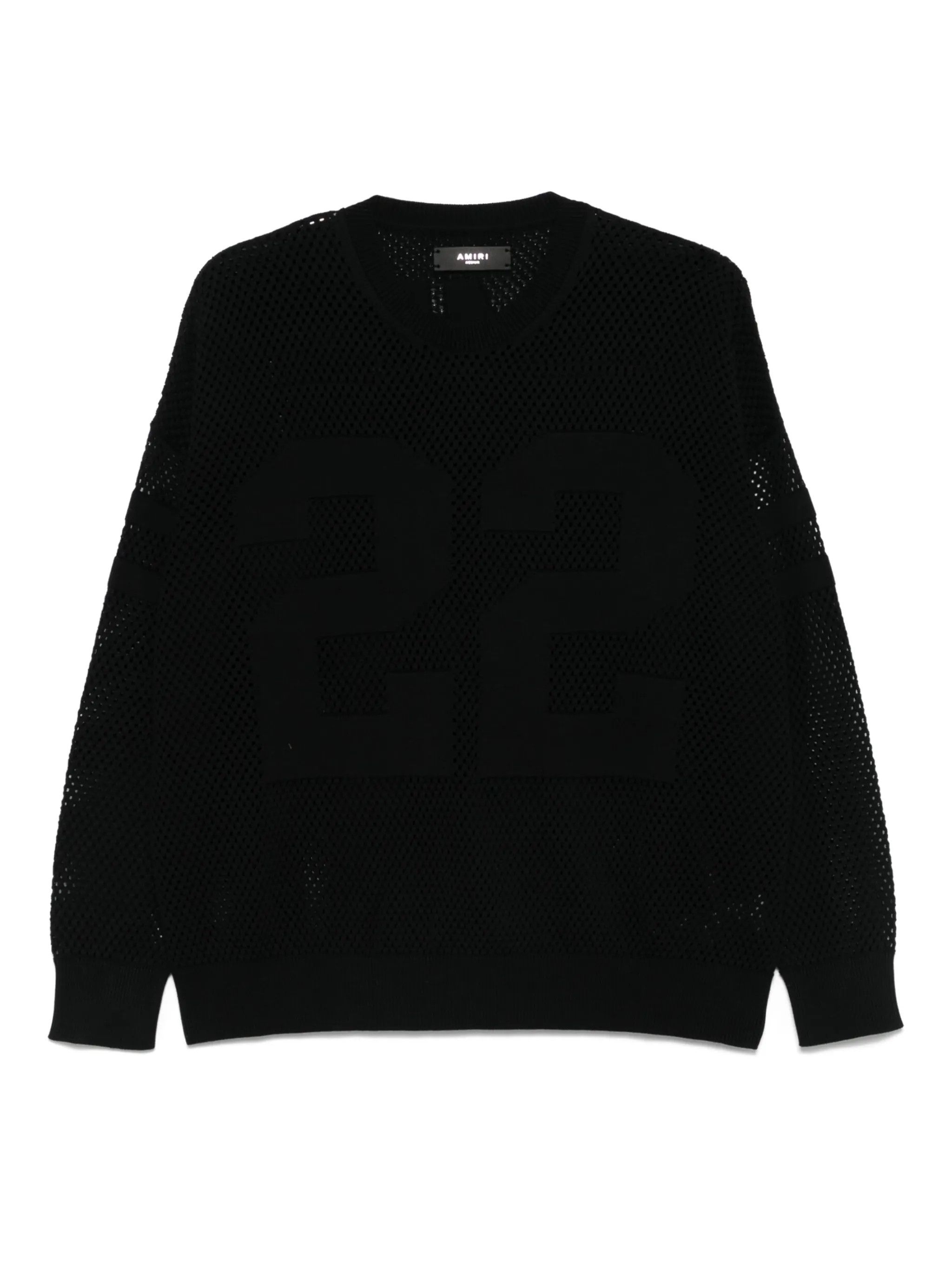 Amiri o1orln1125 22 Crewneck Sweater in Black Size US L / EU 52-54 / 3 - 1 Thumbnail