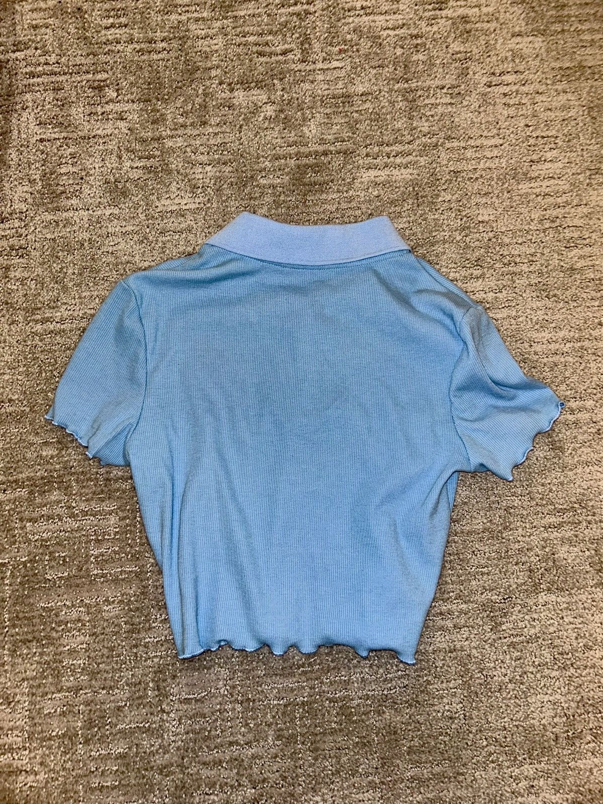 Shein Blue Shein cropped collared short sleeve Size XS / US 0-2 / IT 36-38 - 3 Thumbnail