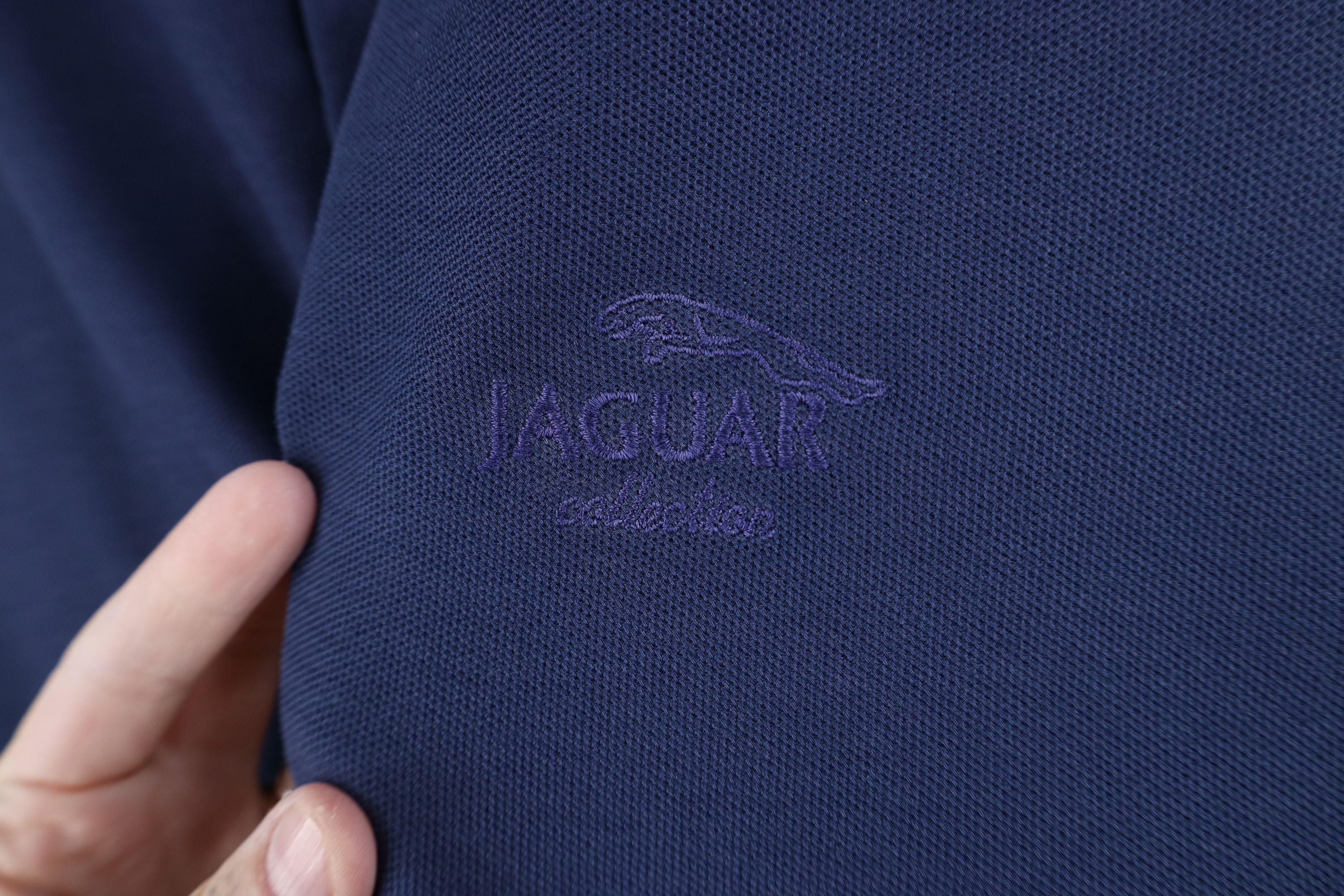 Vintage Vintage 90s Jaguar Car Sun Faded Golf Polo Shirt Blue Size US M / EU 48-50 / 2 - 4 Thumbnail