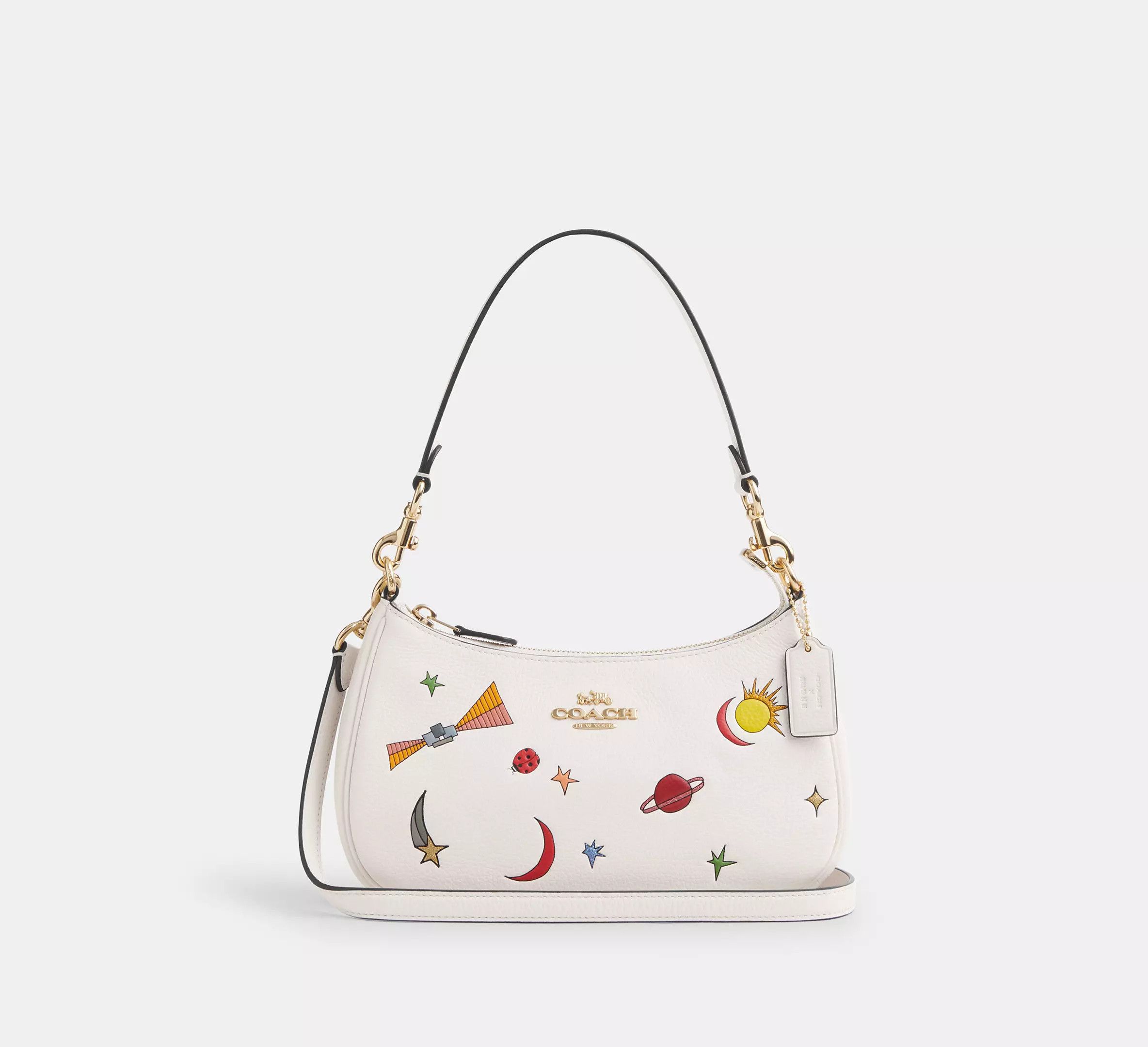 Coach Observed By Us Teri Shoulder Bag In Leather With Print CU388 Size ONE SIZE - 8 Thumbnail