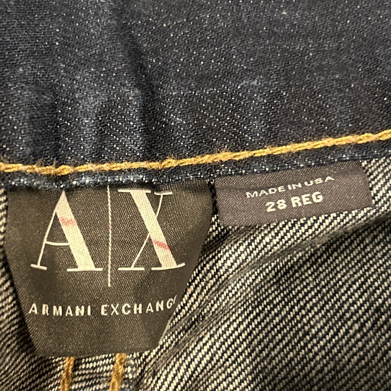 Armani Exchange Armani Exchange Jeans Womens 28 Reg 28x33 Slim Straight Dark Size 28" / US 6 / IT 42 - 2 Thumbnail