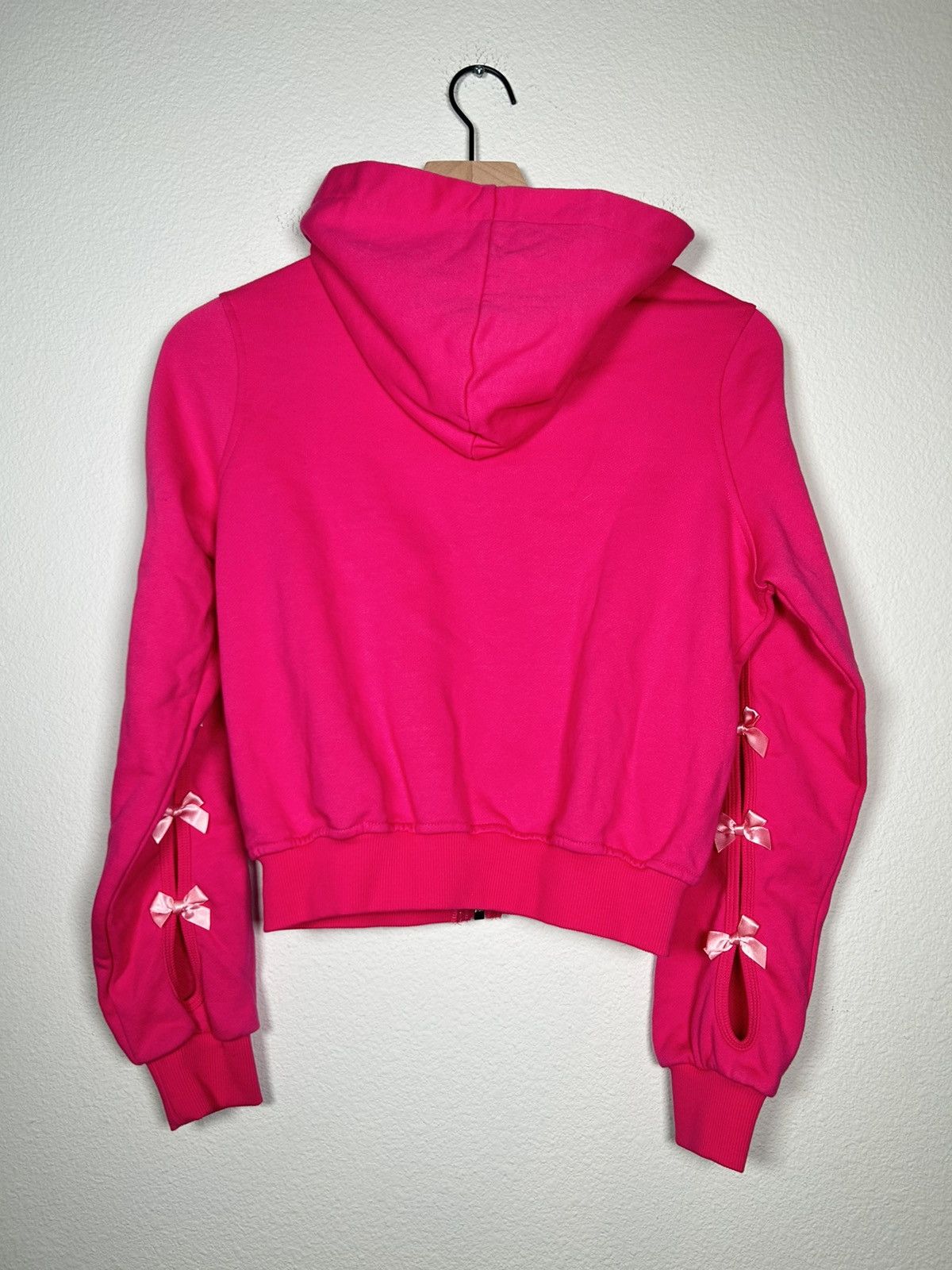 Marshall Columbia Cut Out Ribbon Cropped Hoodie Size S / US 4 / IT 40 - 2 Thumbnail