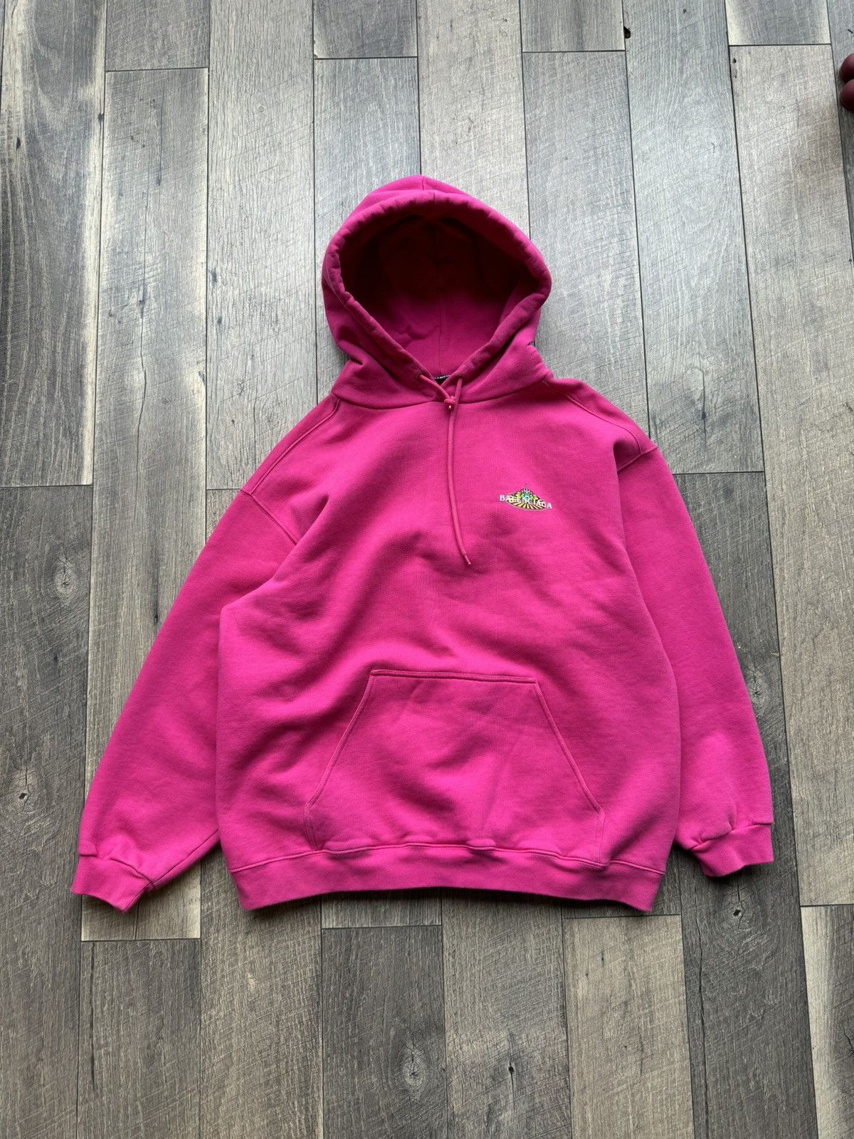 Balenciaga Balenciaga Pink Bonjour Hoodie pullover sweatshirt - XL Size US XL / EU 56 / 4 - 2 Thumbnail