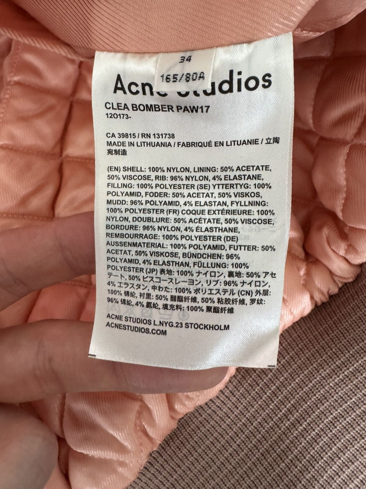 Acne Studios PAW17 Acne Studios Clea Bomber Jacket Oversize Boxy Fit Size XXS / US 00 / IT 34 - 8 Thumbnail