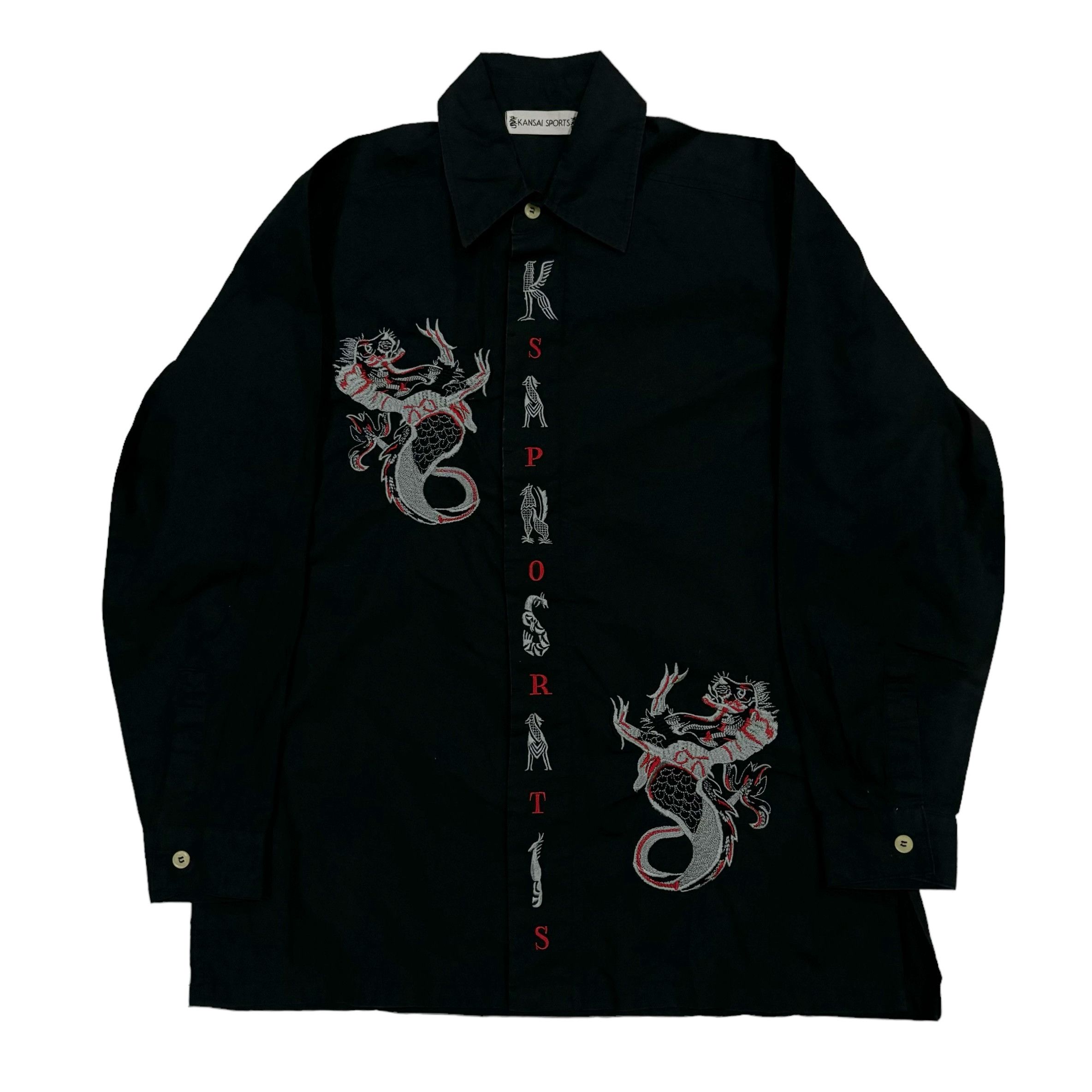 Kansai Yamamoto Kansai Sports Dragon Embroidery Shirt Size US M / EU 48-50 / 2 - 1 Thumbnail