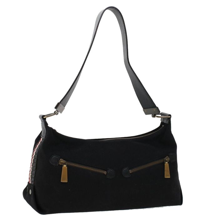Chloe Chloe Shoulder Bag Canvas Black Auth bs6097 Grailed