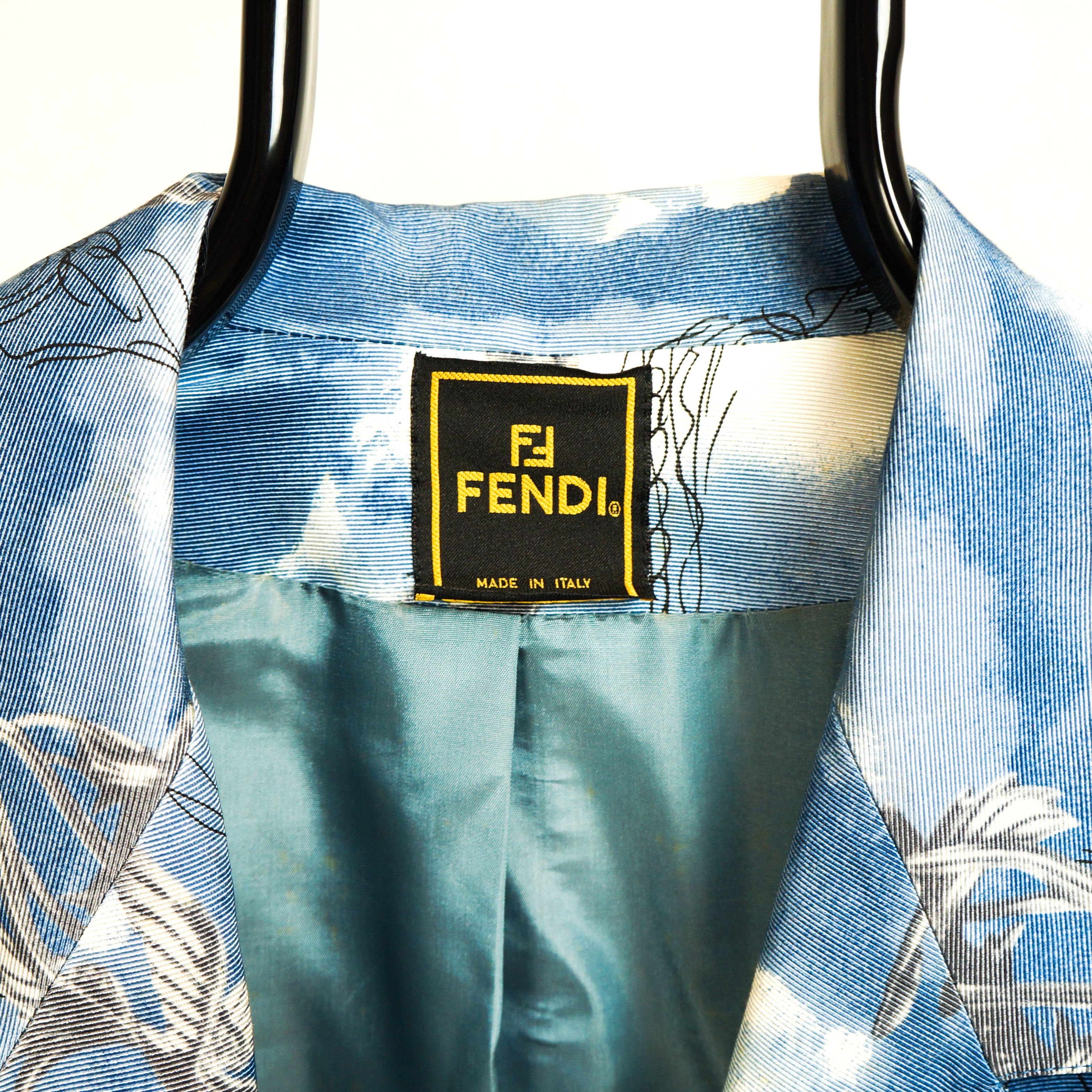 Fendi FENDI Women Blazer Jacket Blue Sky Clouds Vintage 90s 00s Size M / US 6-8 / IT 42-44 - 6 Thumbnail