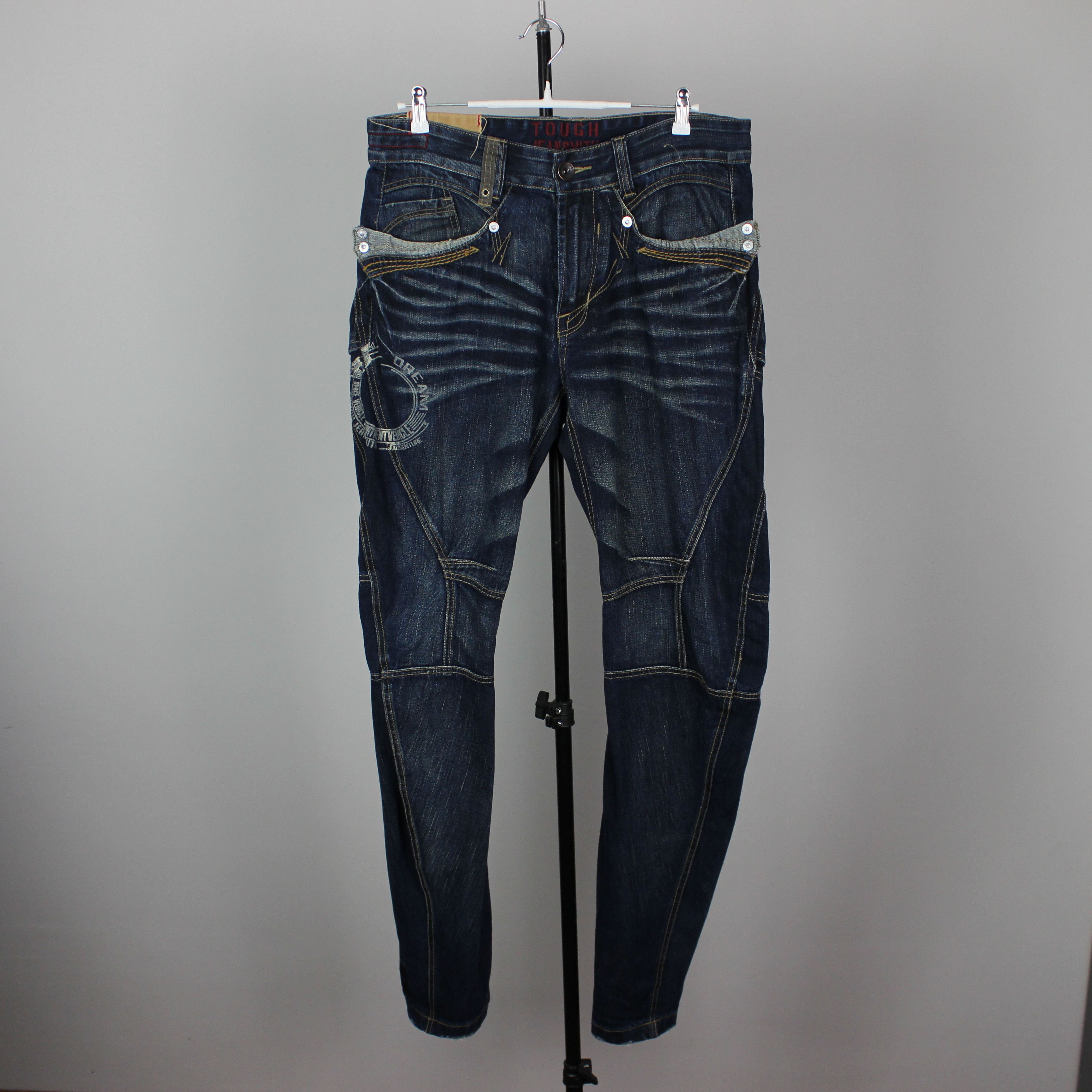 Vintage Vintage y2k Tough Jeansmith Japanese Style Denim Pants Size US 36 / EU 52 - 2 Thumbnail