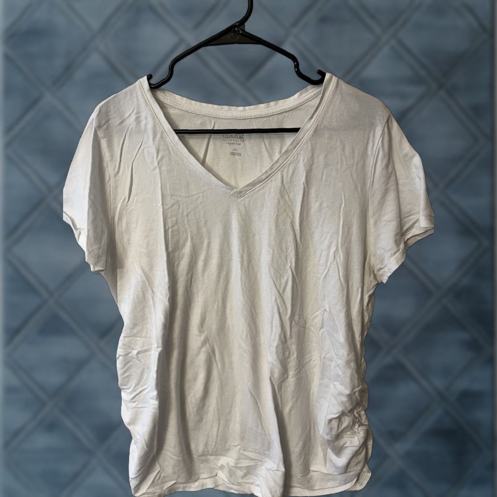 Vintage Isabel Ingrid & Ladies Maternity Size White V-Neck Tshirt XXL 2XL Size XXL / US 16-18 / IT 52-54 - 1 Thumbnail