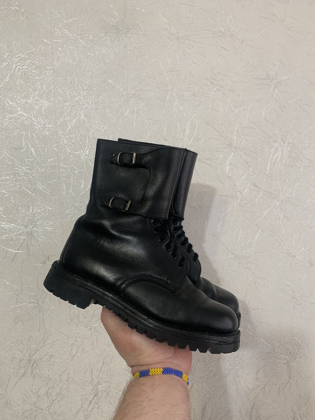 Vintage Soldini Vintage 80’s Military Combat Italian Leather Boots Size US 11 / EU 44 - 2 Thumbnail