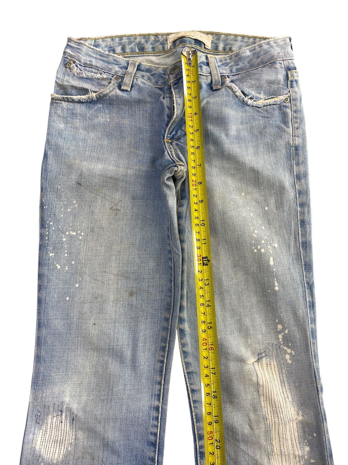 Paper Denim & Cloth Paperdenim & Cloth Faded Wash Ripped Style Flare Jeans Size US 27 - 8 Thumbnail