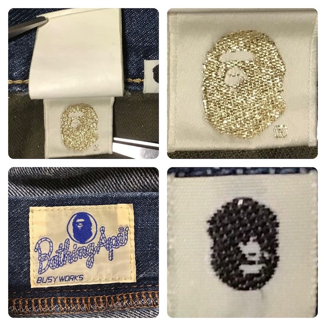 Bape BAPE Logo Embroidered Denim Shorts a bathing ape ★size L Size US 34 / EU 50 - 8 Thumbnail