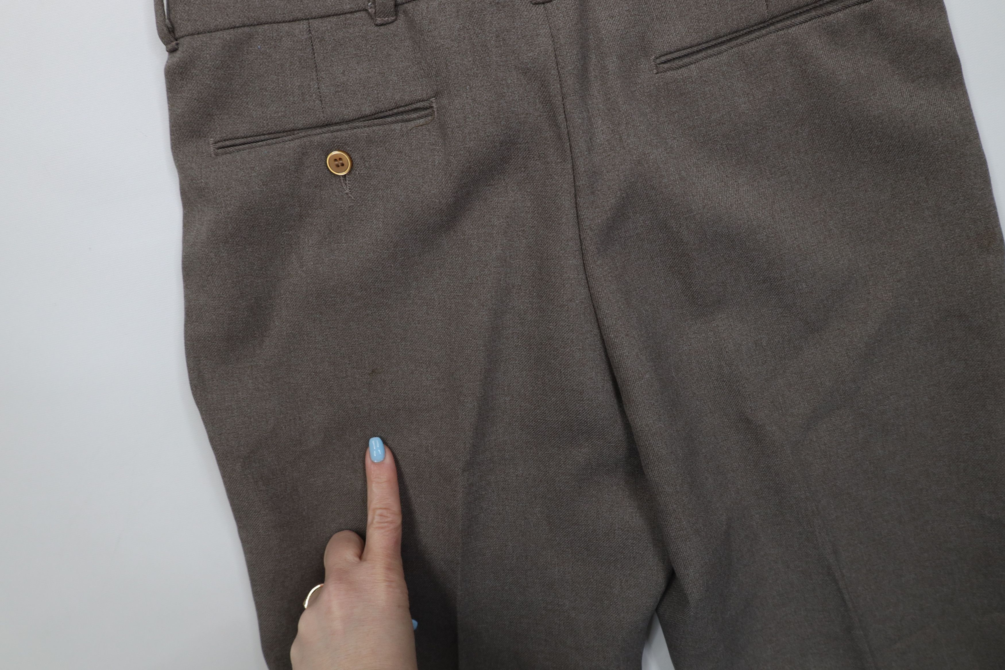 Vintage Vintage 70s Streetwear Wide Leg Chino Pants Trousers Beige Size US 32 / EU 48 - 15 Thumbnail