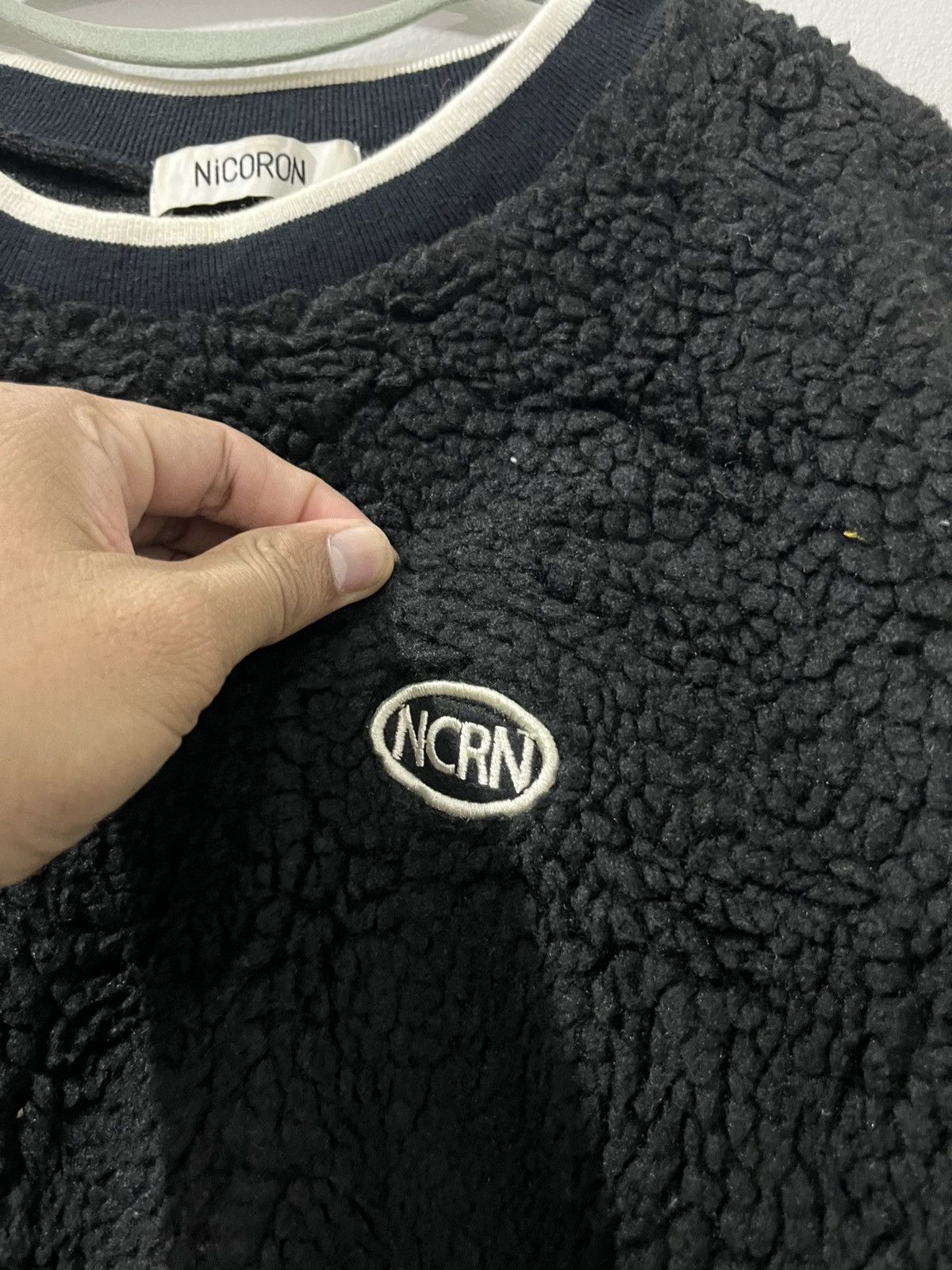 If Six Was Nine 💥NICORON NCRN OVAL LOGO Deep Pile Fleece Pullover Size US L / EU 52-54 / 3 - 5 Thumbnail