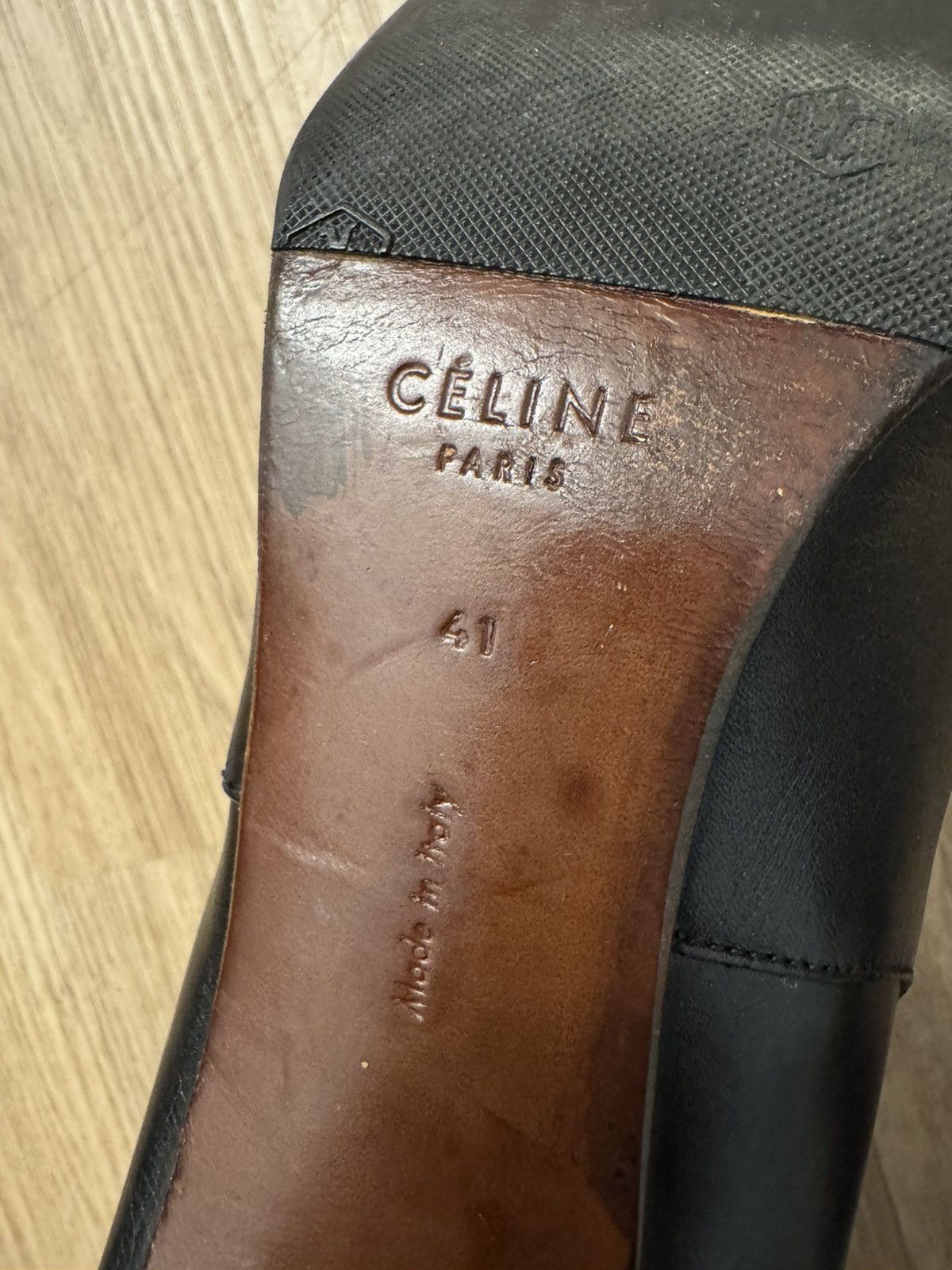 Celine Celine Paris leather Vintage boots size 41 black Size US 11 / IT 41 - 12 Thumbnail