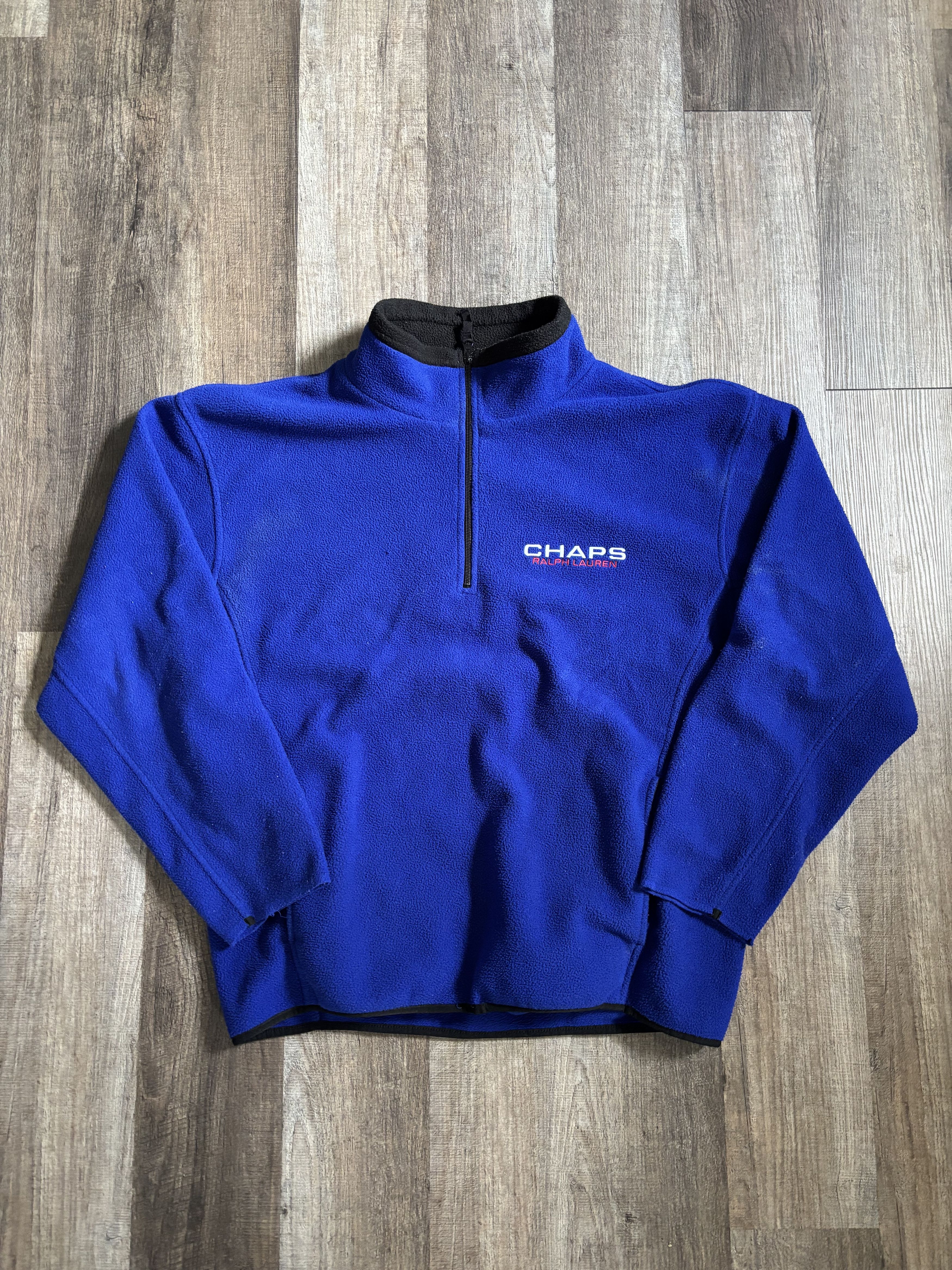 Chaps Ralph Lauren Vintage Chaps Ralph Lauren Oversized Fleece Quarterzip Size US XL / EU 56 / 4 - 1 Thumbnail