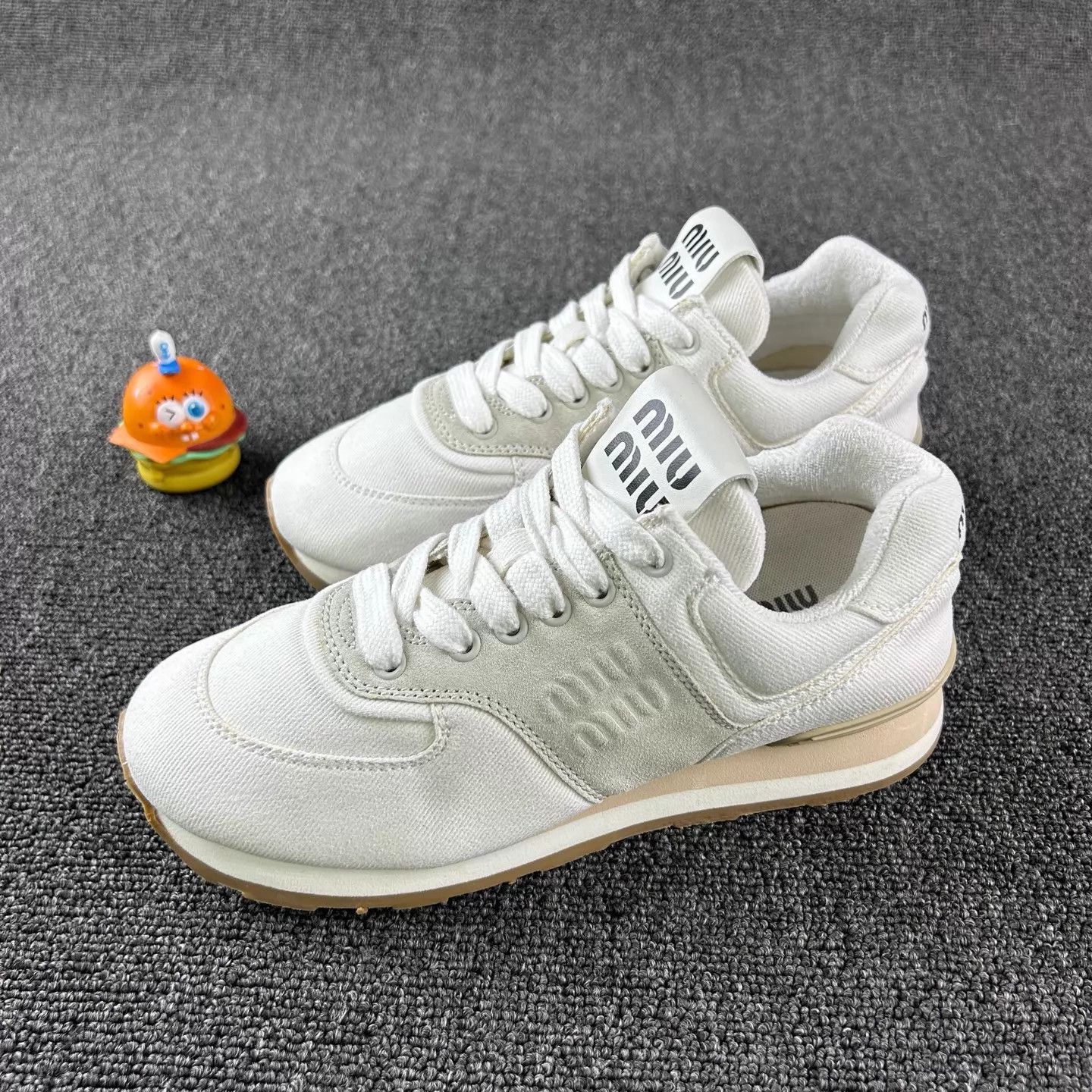 Miu Miu Miu Miu white sneakers women's 37 Size US 6.5 / IT 36.5 - 1 Thumbnail