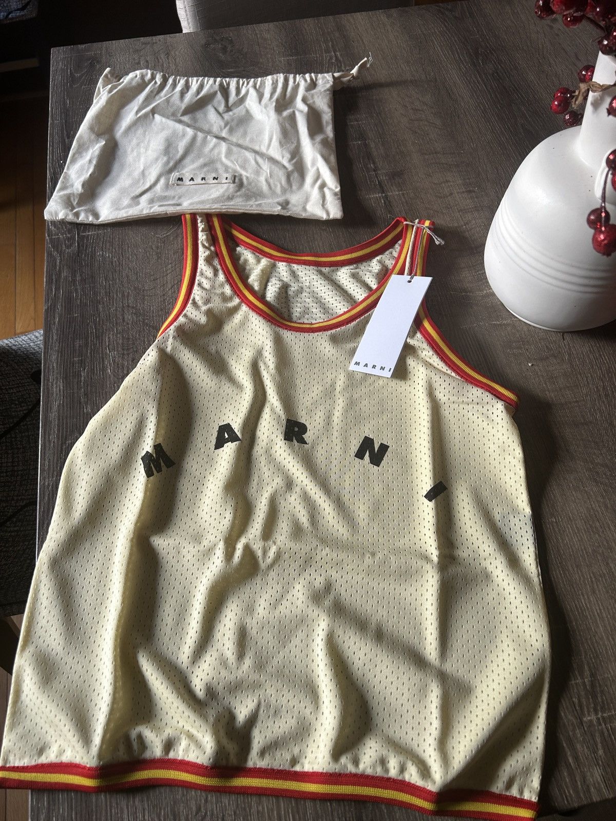 Marni Marni basketball jersey handbag tote 👜 🏀 accessory italy Size ONE SIZE - 1 Thumbnail