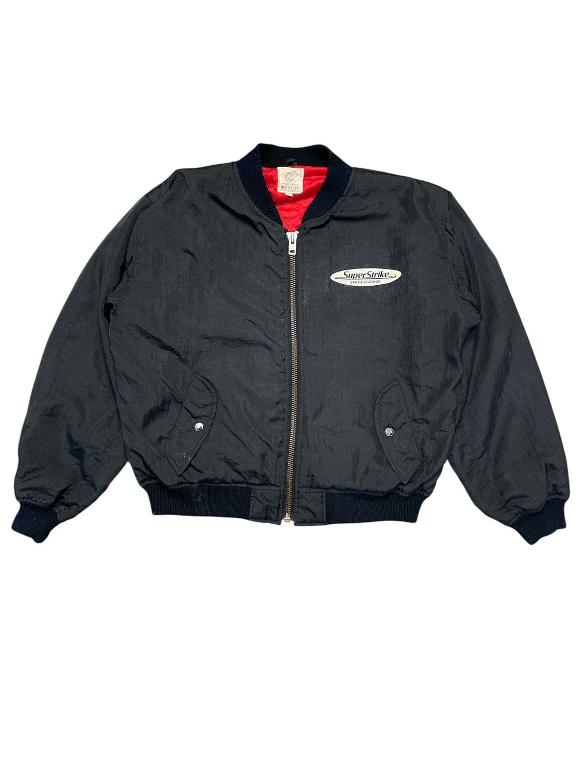 Japanese Brand Vintage Smith LTD Super Strike Bomber Jacket Size US L / EU 52-54 / 3 - 2 Thumbnail