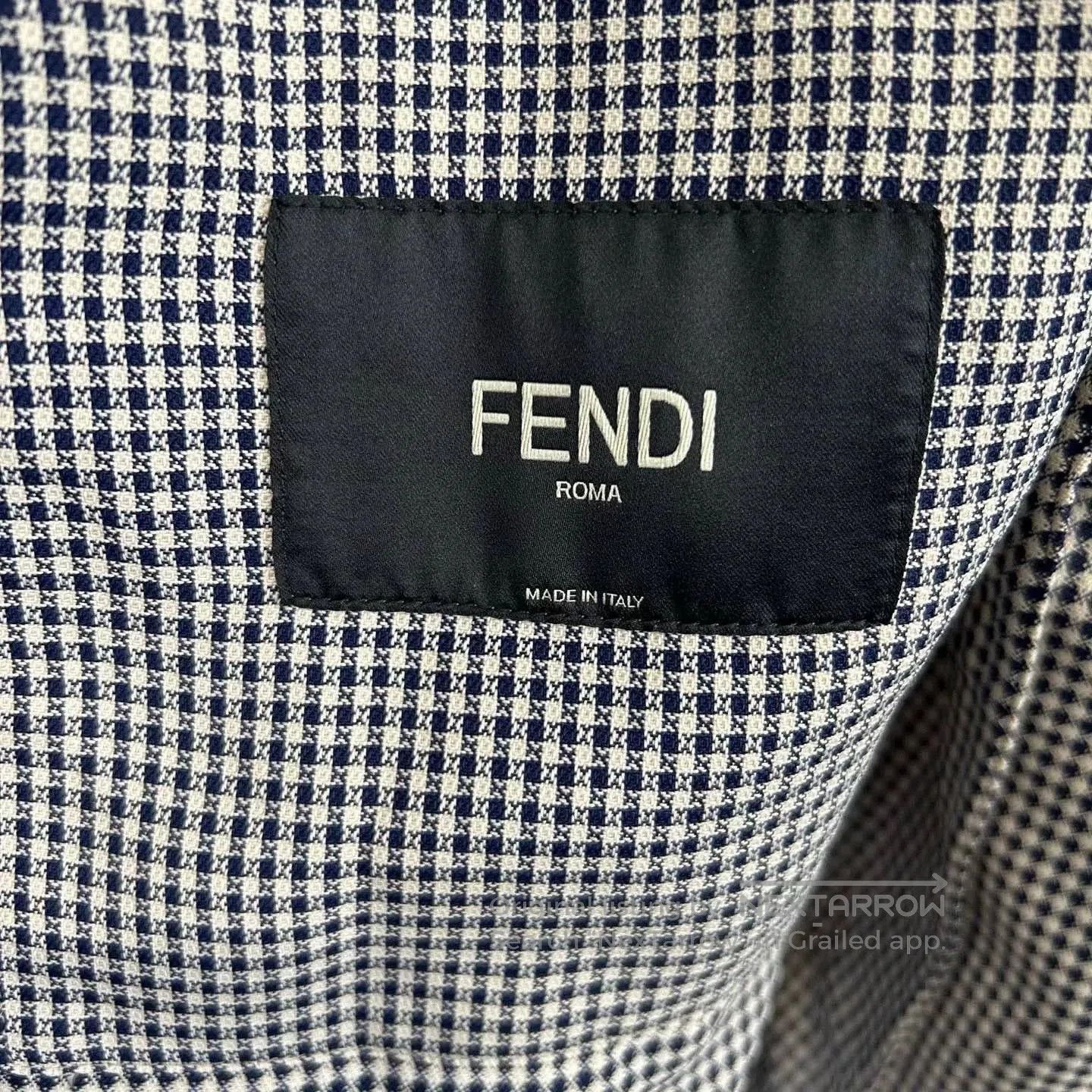 Fendi Fendi Houndstooth Hooded Jacket Coat. Size US L / EU 52-54 / 3 - 4 Thumbnail