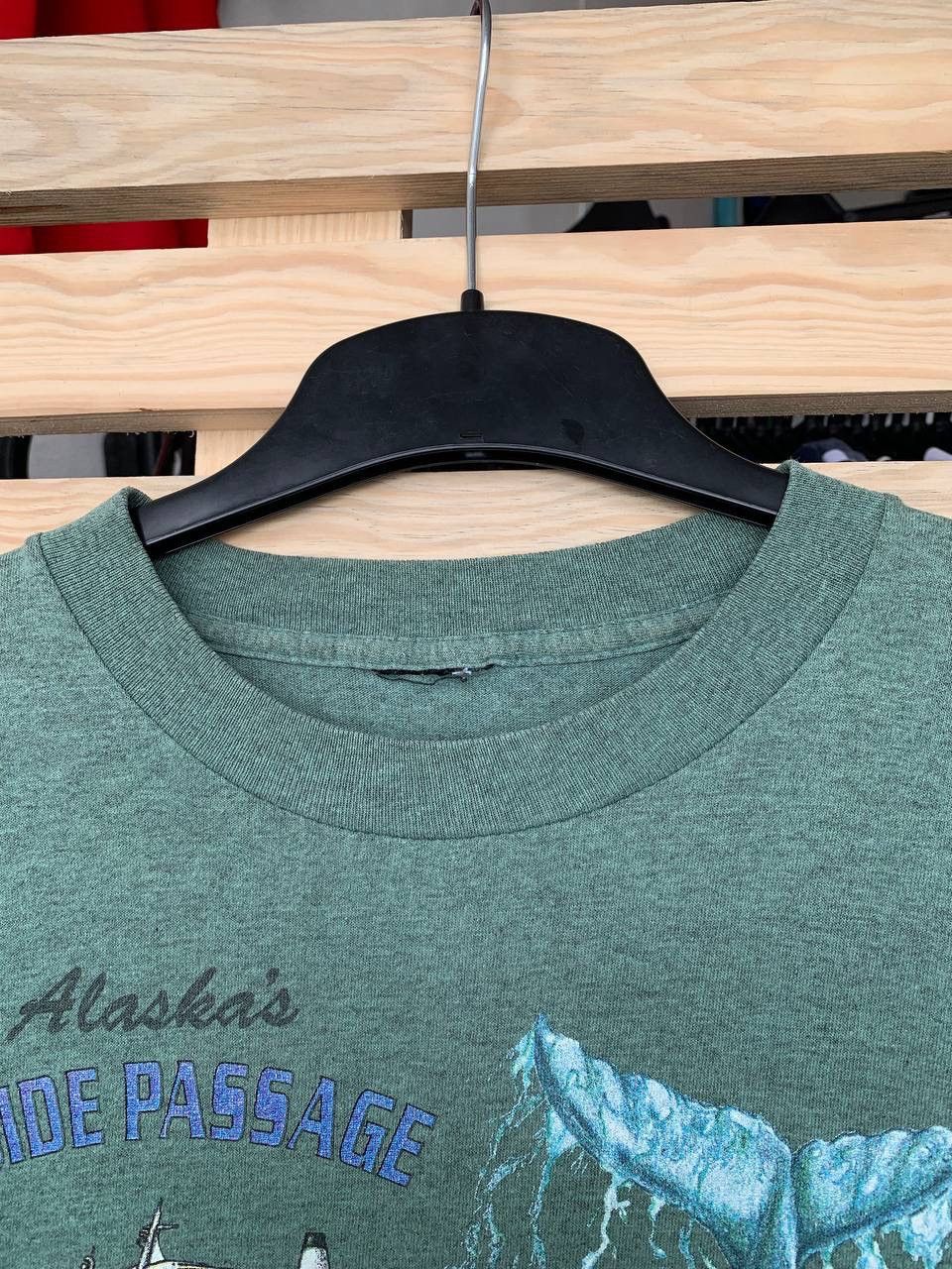 Jerzees × Vintage Vintage Alaska t shirt Map Inside Passage Nature art Size US M / EU 48-50 / 2 - 6 Thumbnail