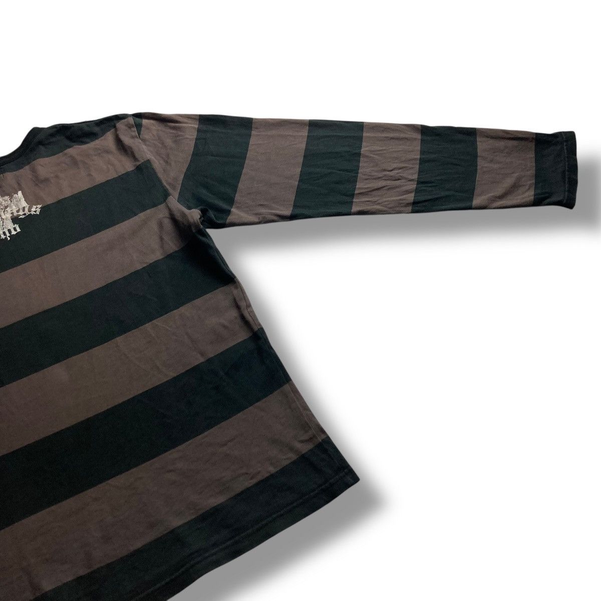 CIVARIZE 🇯🇵 BERNINGS SHO SPELL OUT STRIPES TSHIRT Size US M / EU 48-50 / 2 - 9 Thumbnail