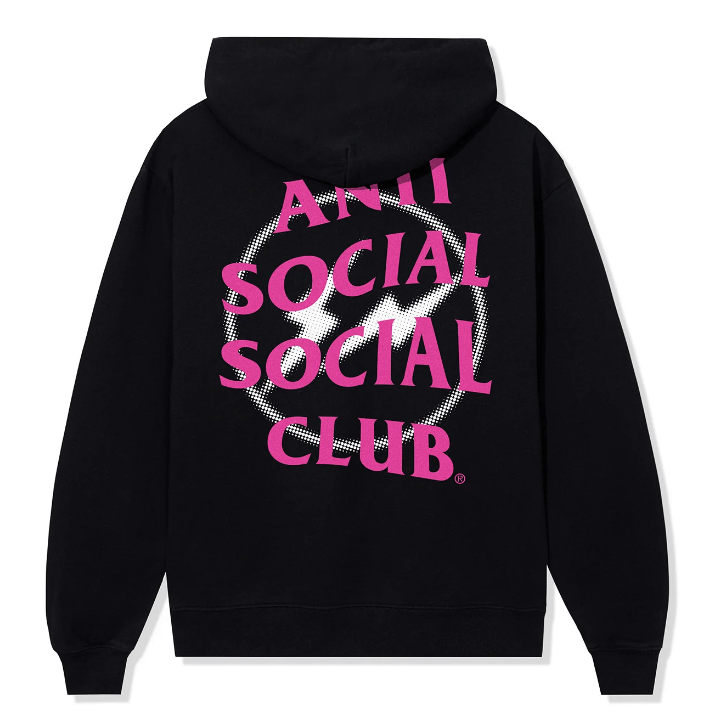 image of Anti Social Social Club x Fragment Design Assc X Fragment Halftone Hoodie Black Pink Ds (Size 2XL)