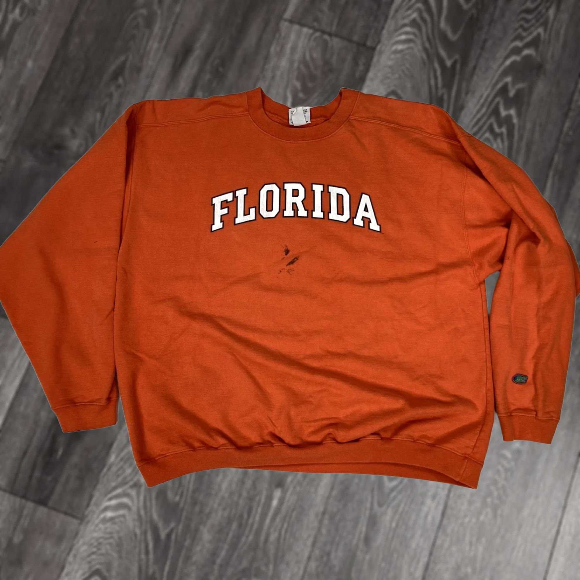 Vintage VINTAGE The Cotton Exchange University Of Florida Gators Sweatshirt Crewneck XL Orange Mens 90s Pullover Graphic Print All Seasons Heavyweight Size US XL / EU 56 / 4 - 1 Thumbnail